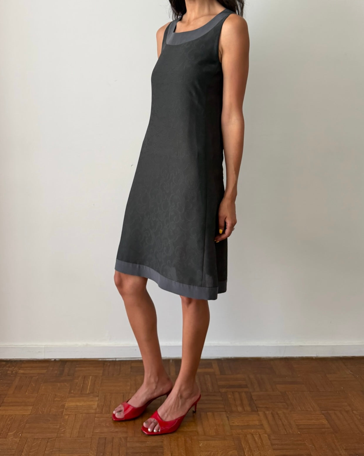 Emporio Armani FW1997 Jacquard Shift Dress