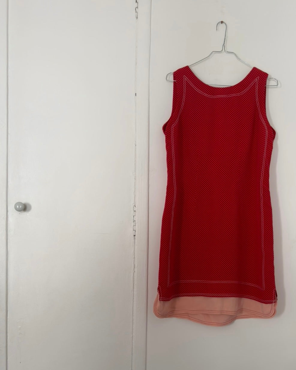 Gianni Versace SS1991 Red Polka Dot Shift Dress