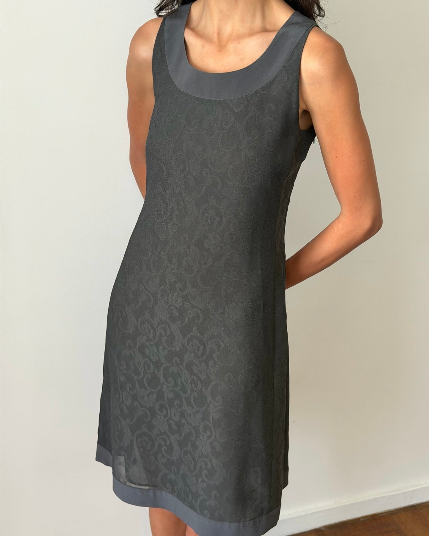 Emporio Armani FW1997 Jacquard Shift Dress