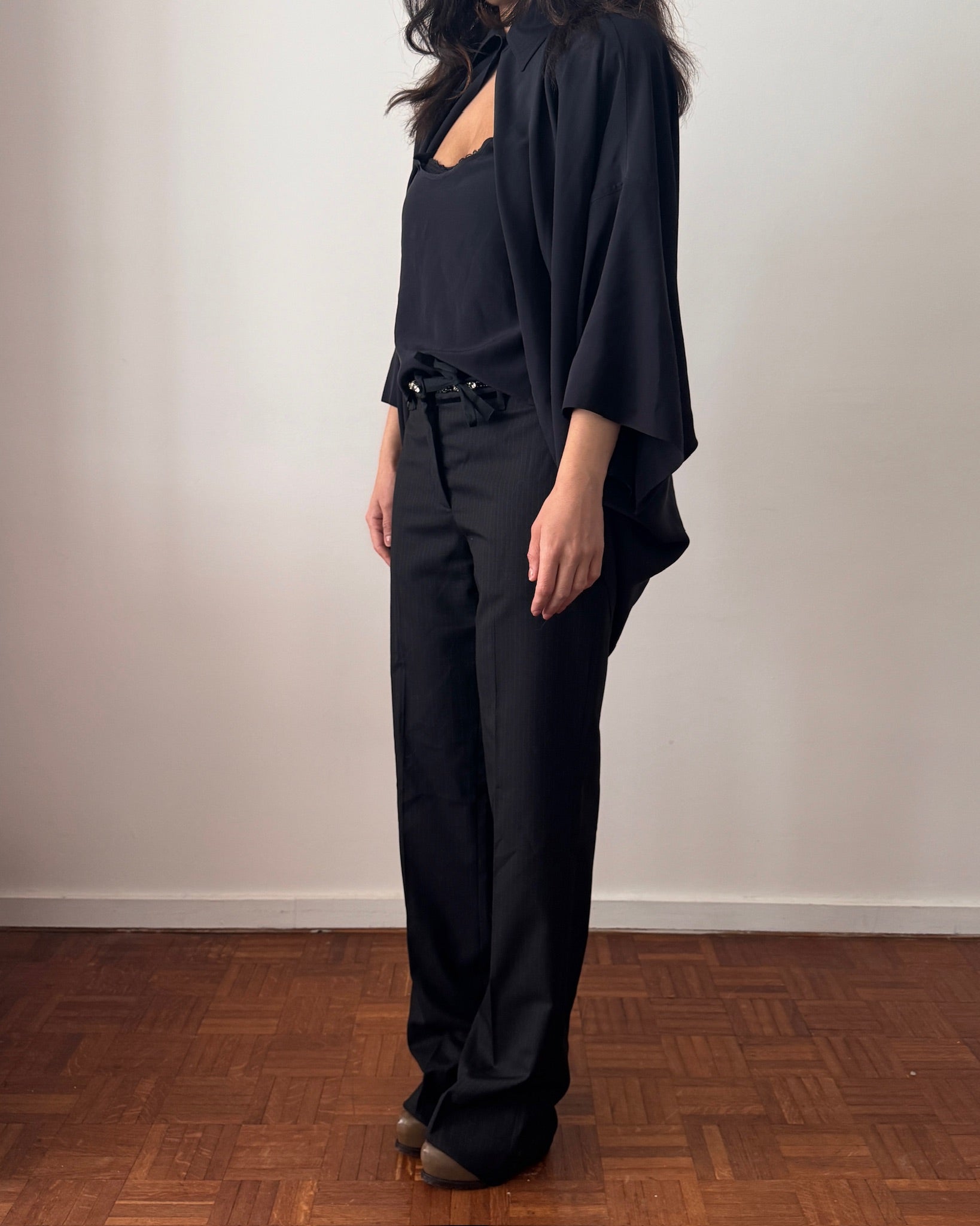 Gianfranco Ferré FW1997 Silk Top & Cardigan Set