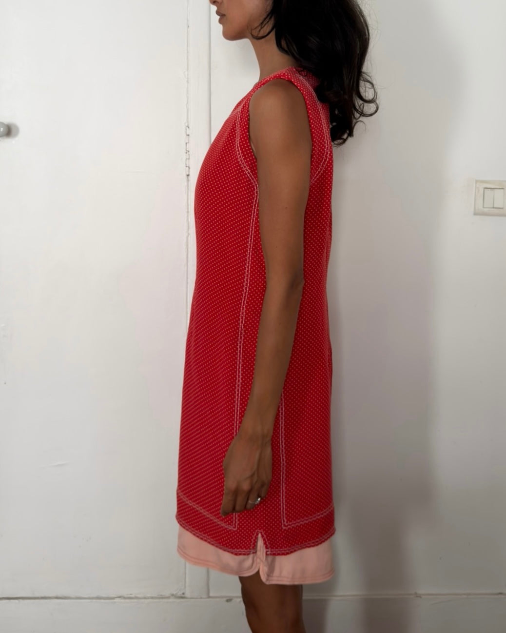Gianni Versace SS1991 Red Polka Dot Shift Dress