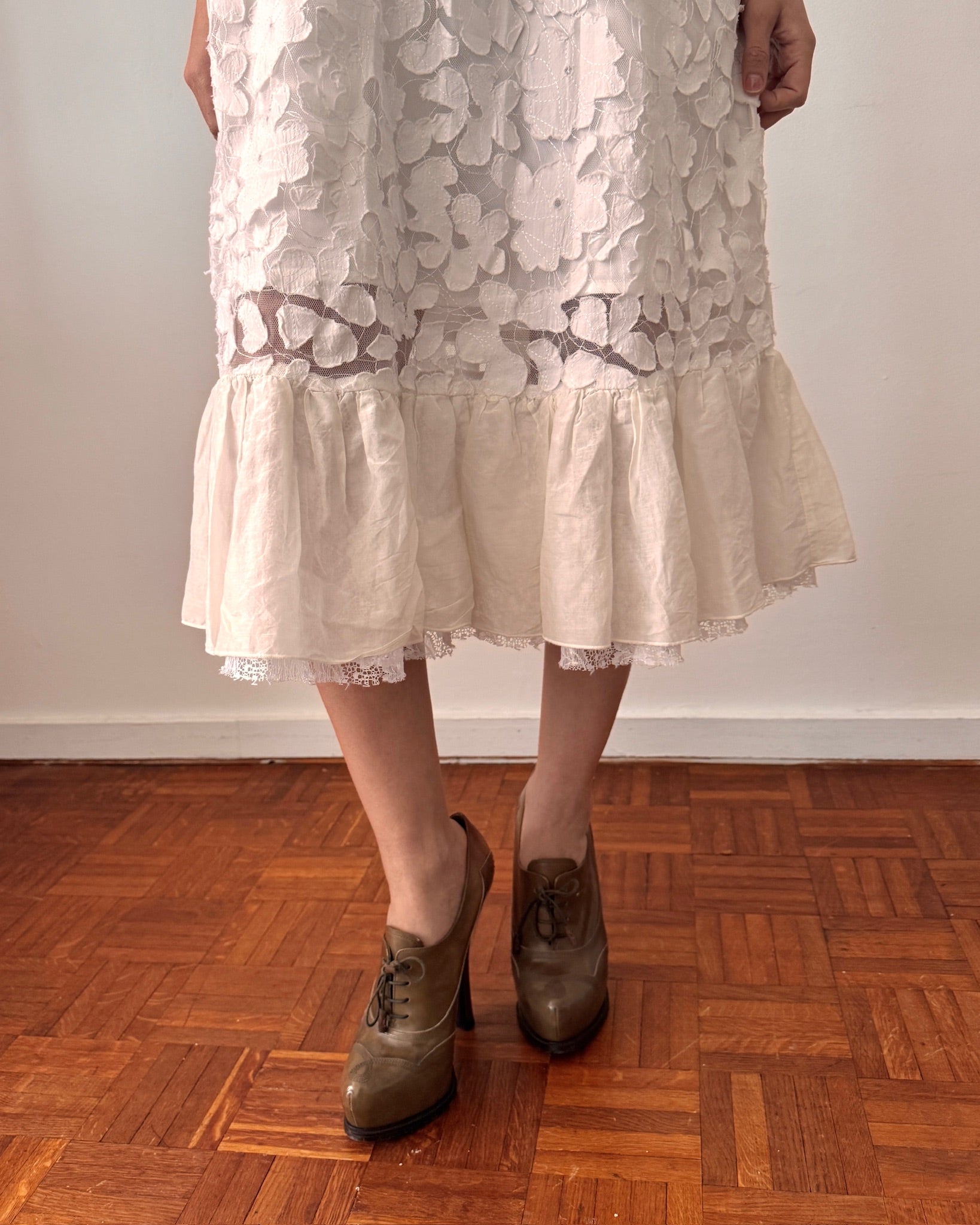 Chloé SS2006 Embroidered Silk Dress