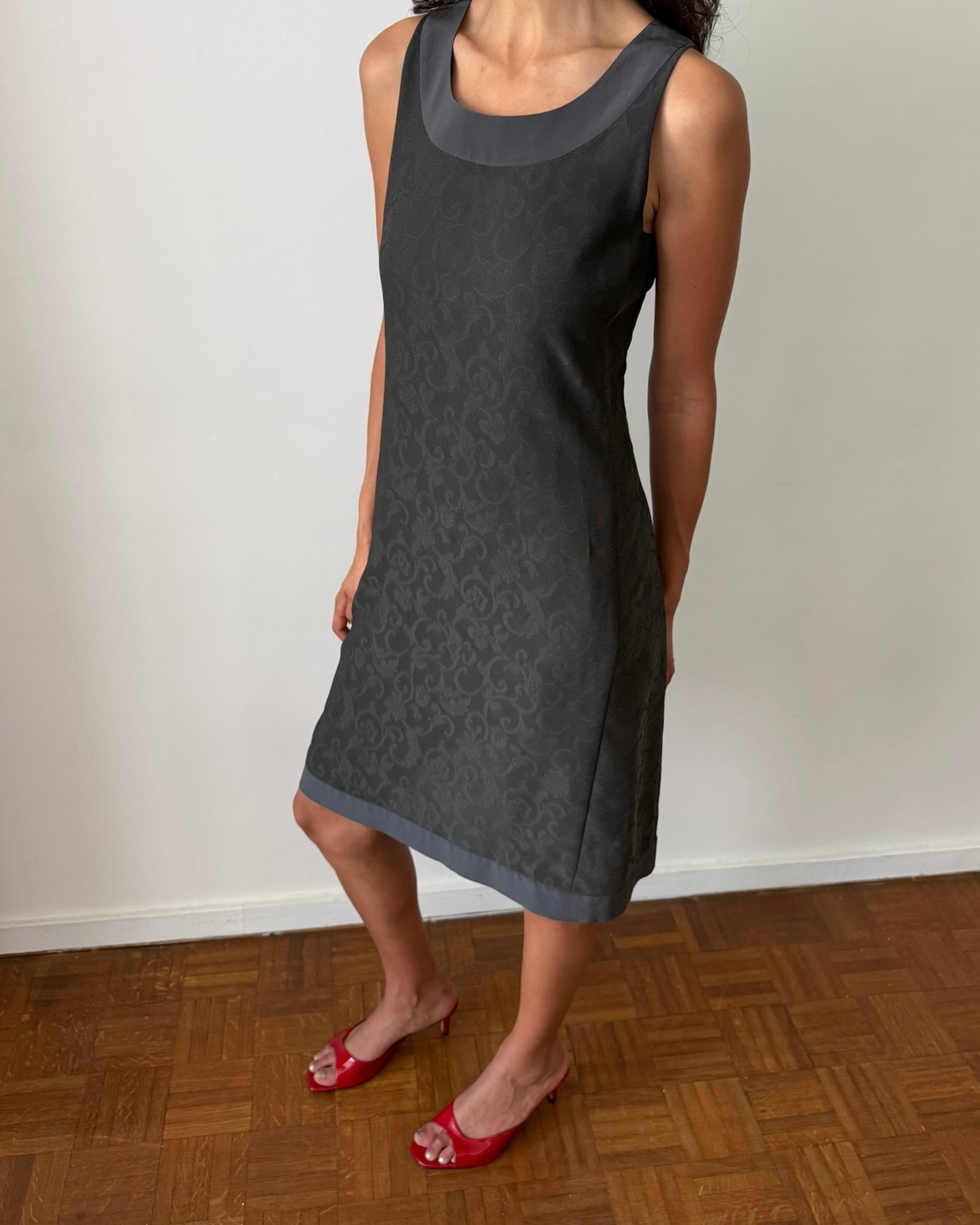 Emporio Armani FW1997 Jacquard Shift Dress