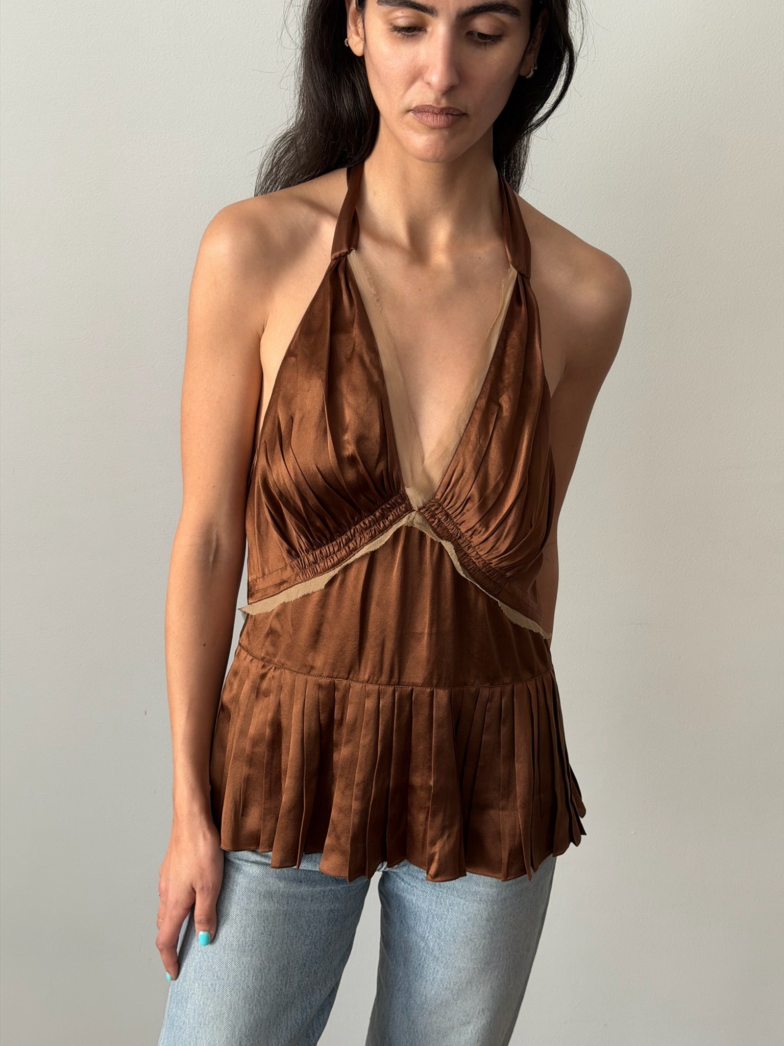 Chloé Fall Winter 2004 Phoebe Philo Silk Top