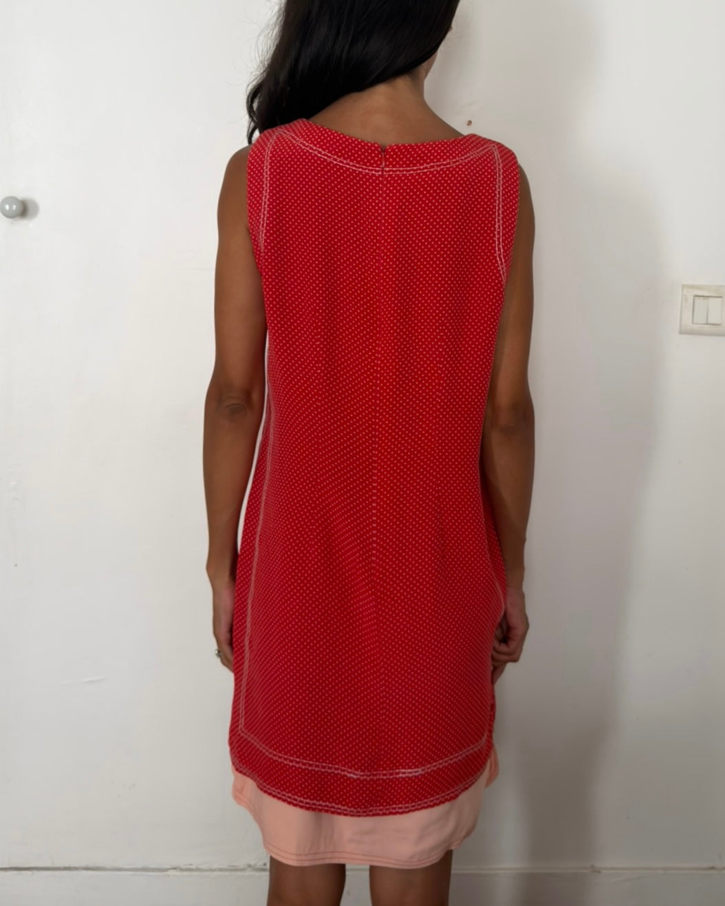 Gianni Versace SS1991 Red Polka Dot Shift Dress