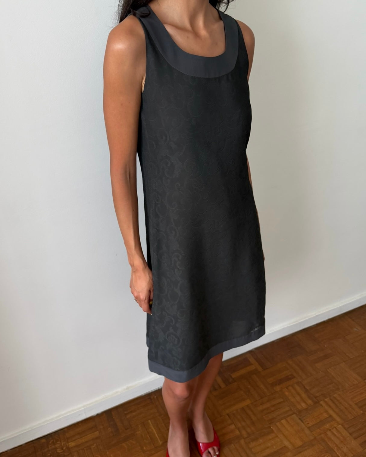 Emporio Armani FW1997 Jacquard Shift Dress