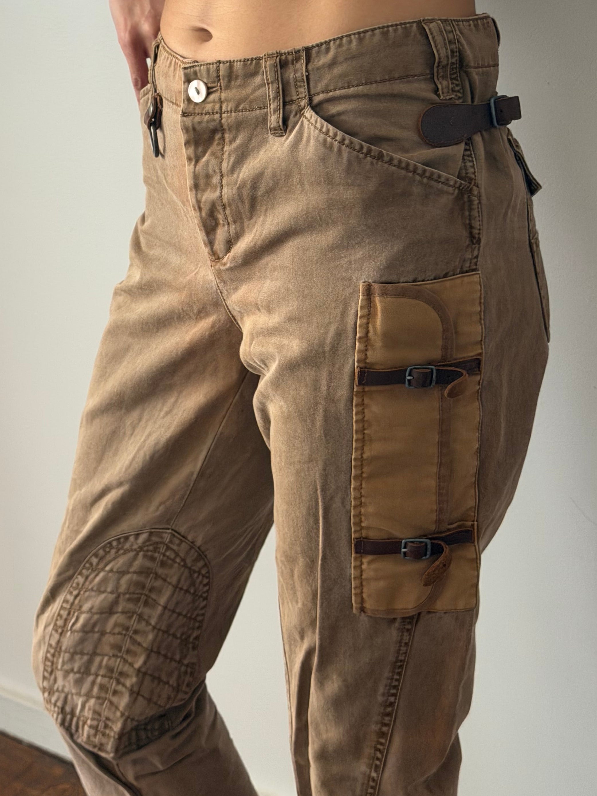 Ralph Lauren 1990s Cargo Moto Pants Utilitarian