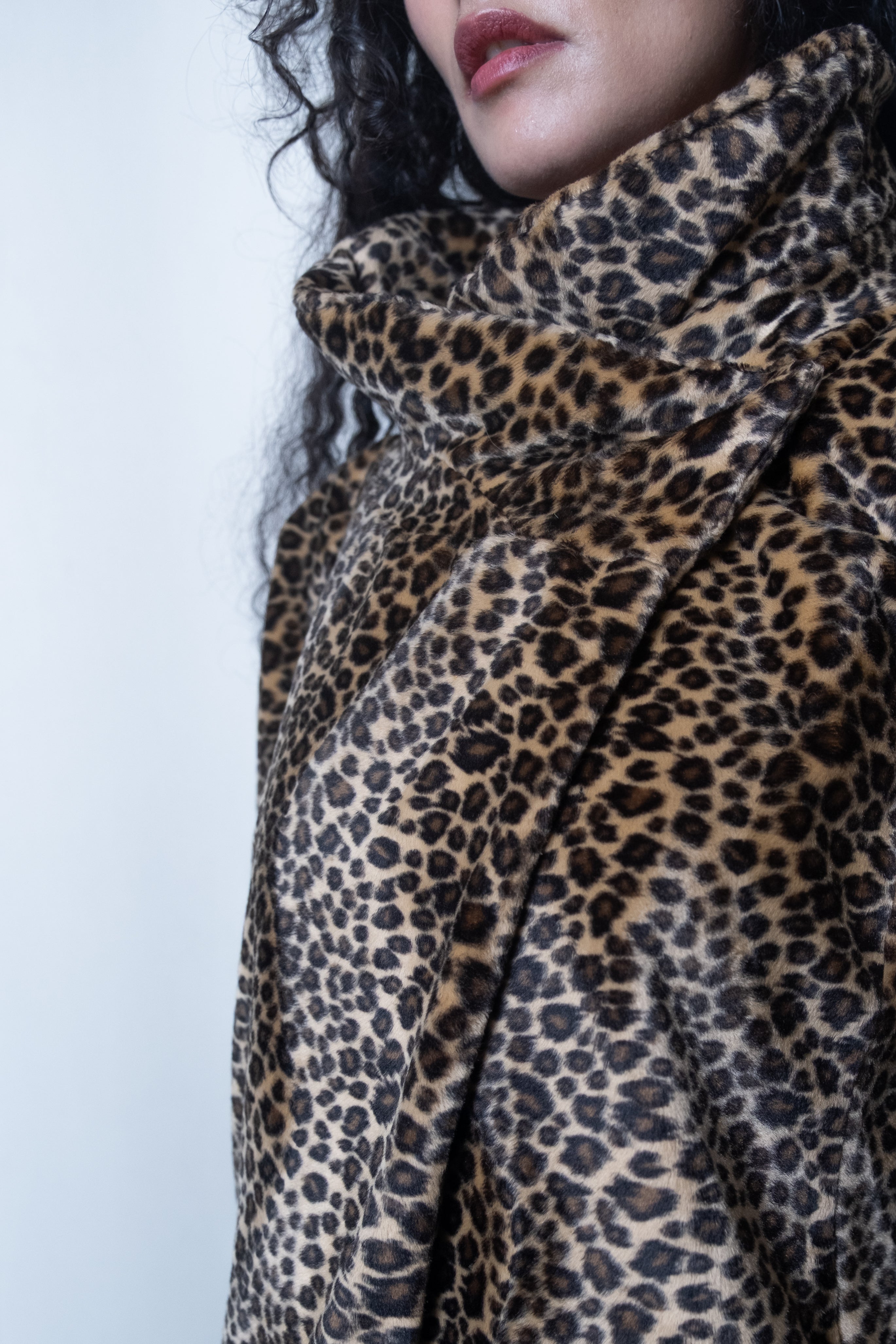 Blumarine 1990s Velvet Leopard Vest