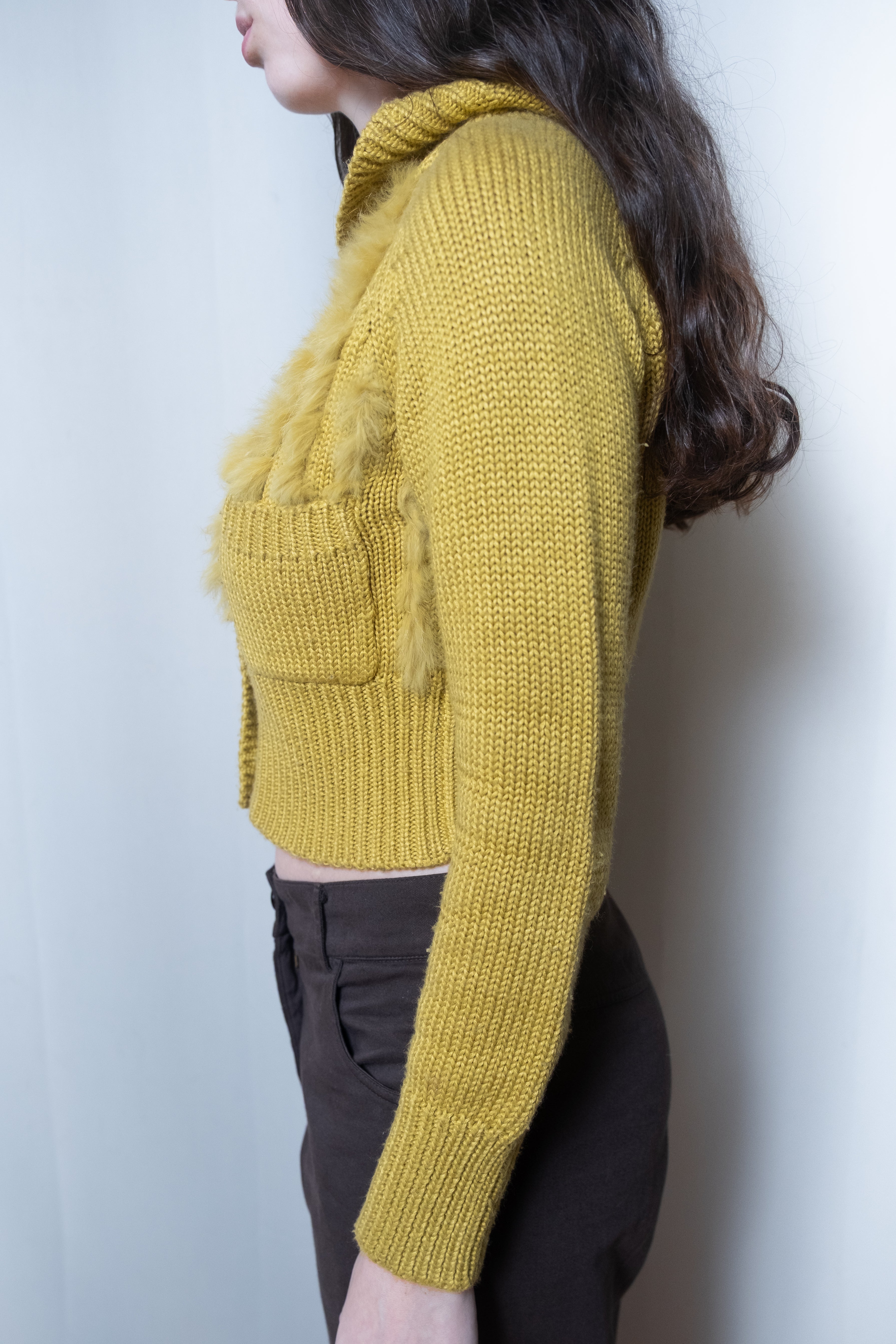 Dior Yellow 1990s Cardigan