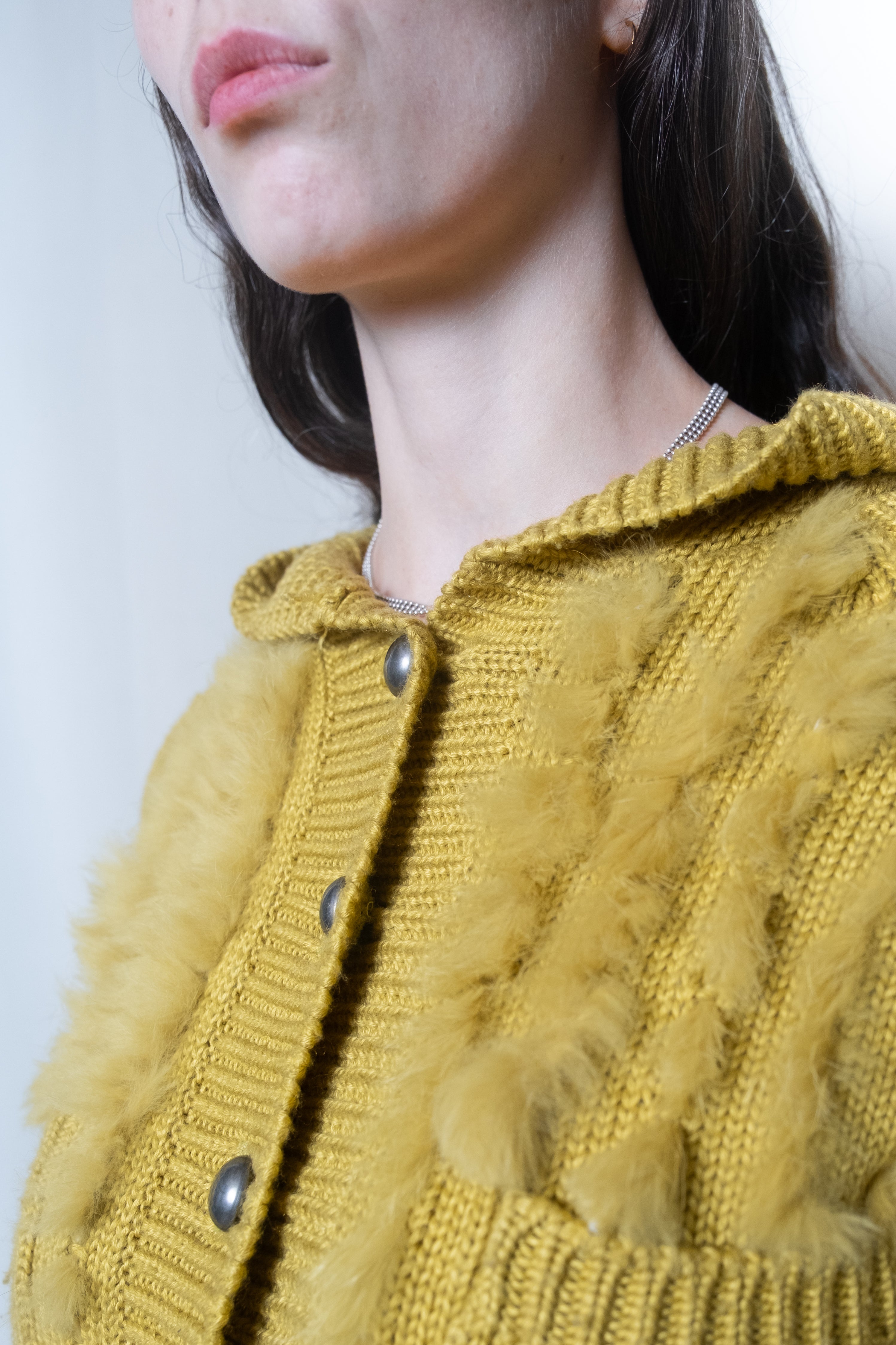 Dior Yellow 1990s Cardigan