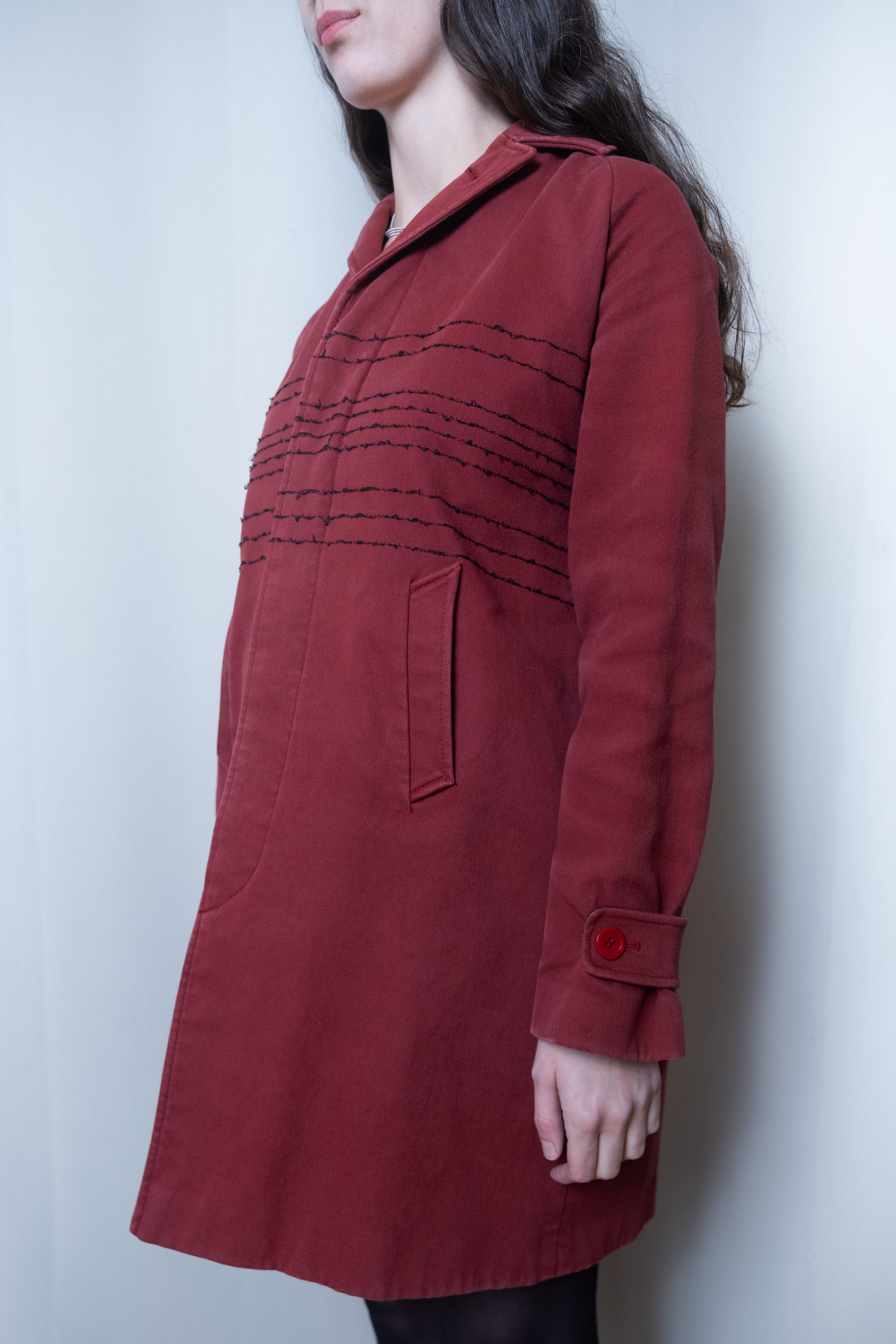 Romeo Gigli 1990s Red Coat