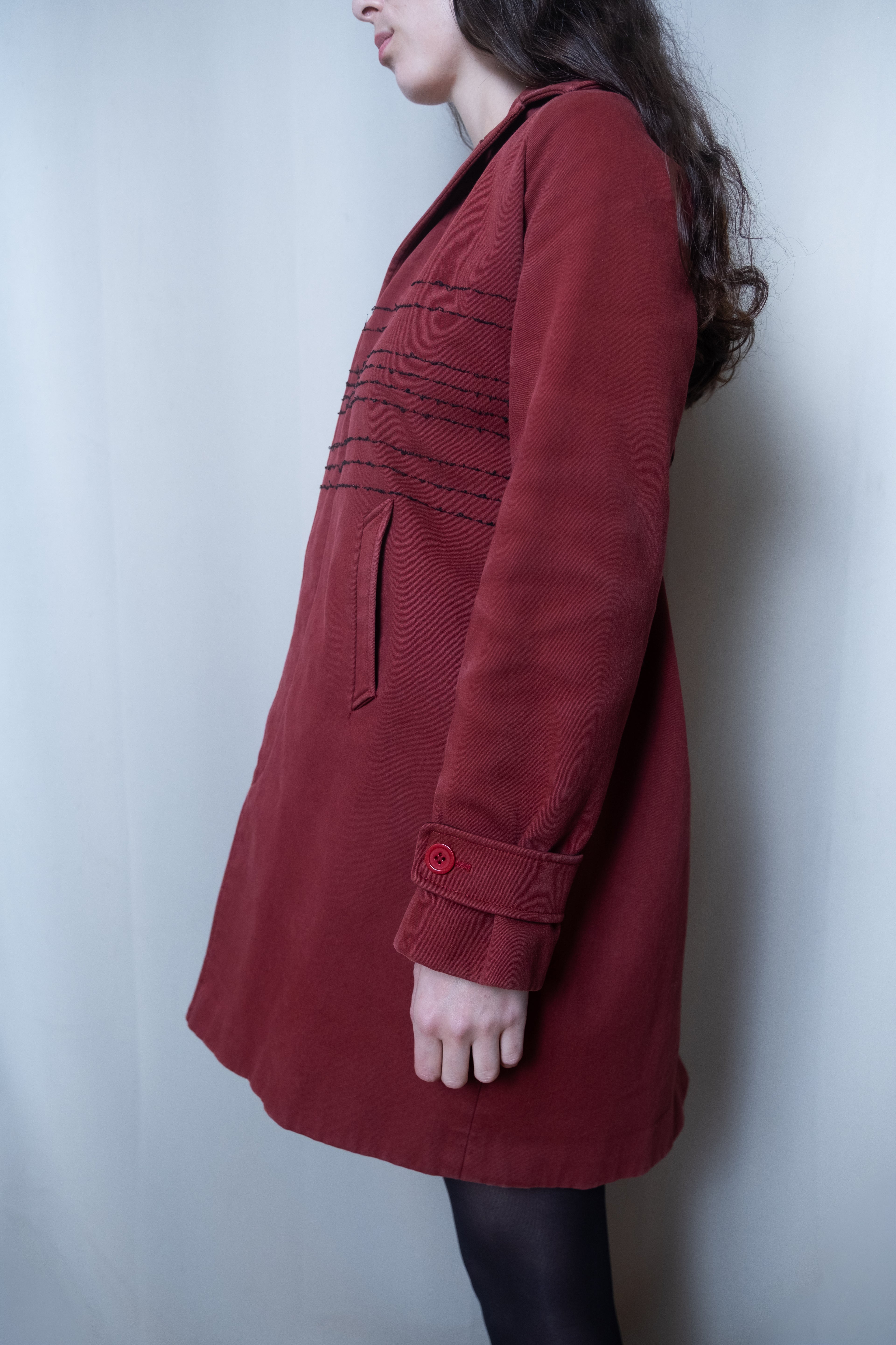 Romeo Gigli 1990s Red Coat