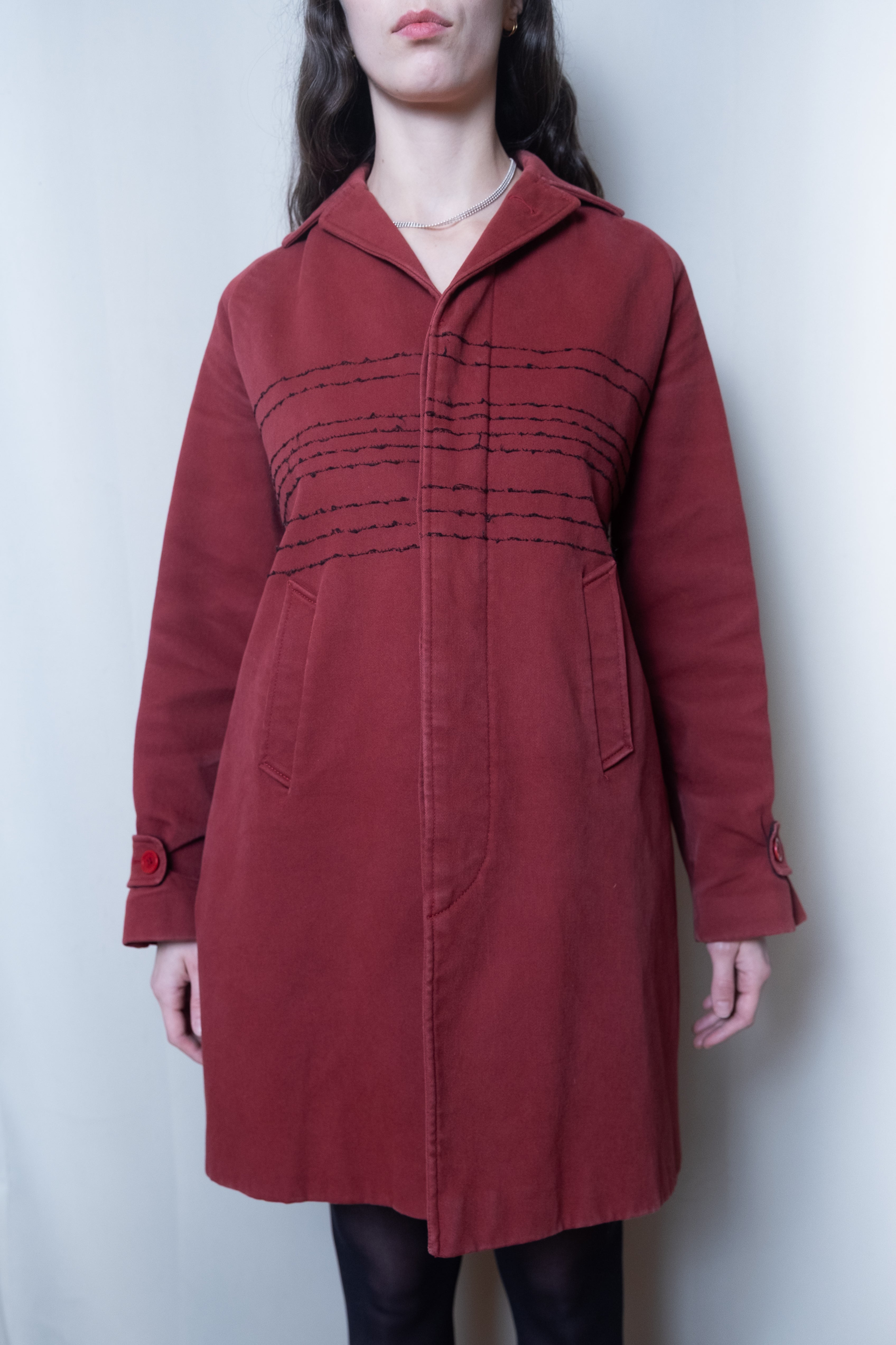 Romeo Gigli 1990s Red Coat