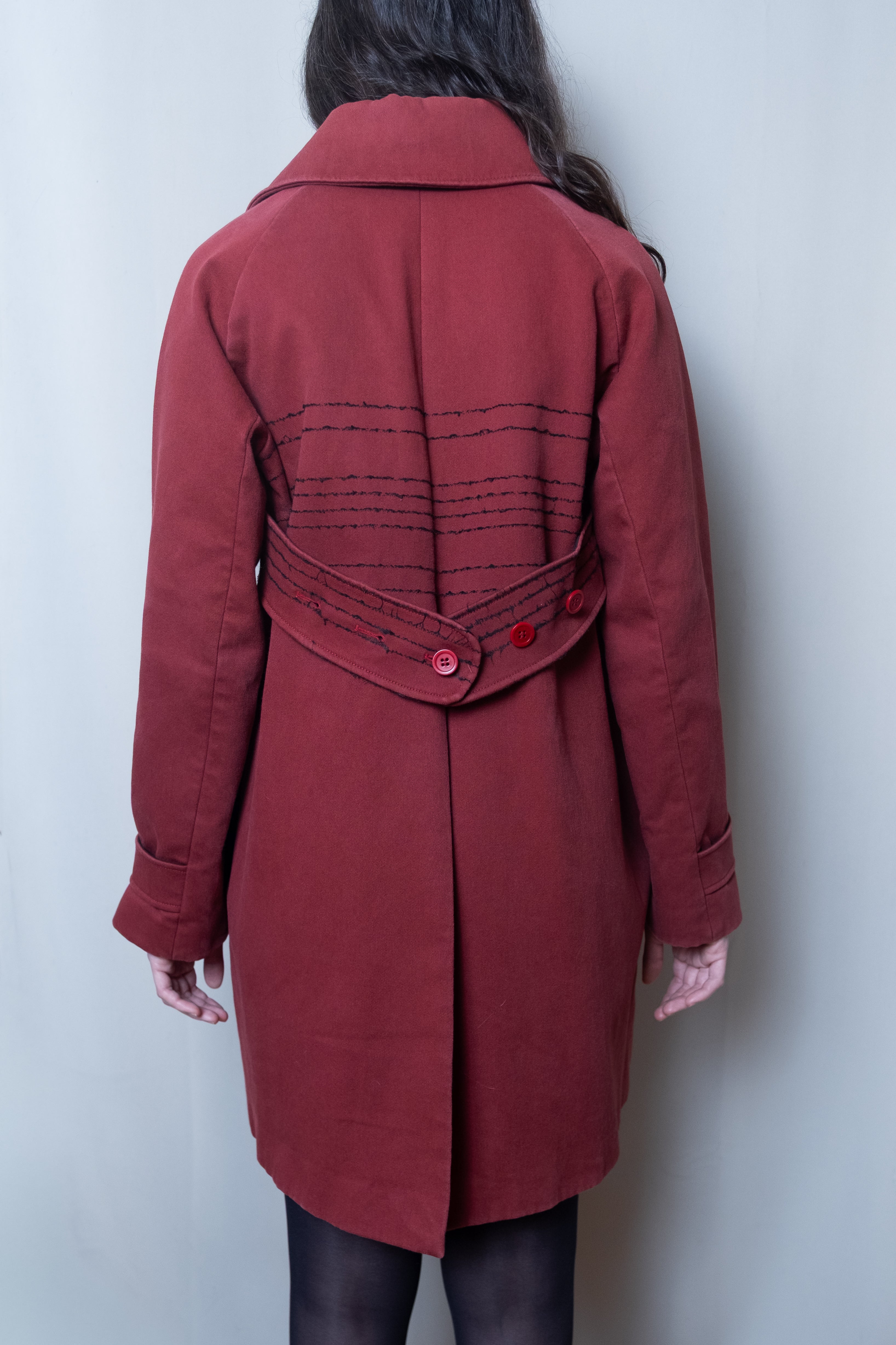 Romeo Gigli 1990s Red Coat