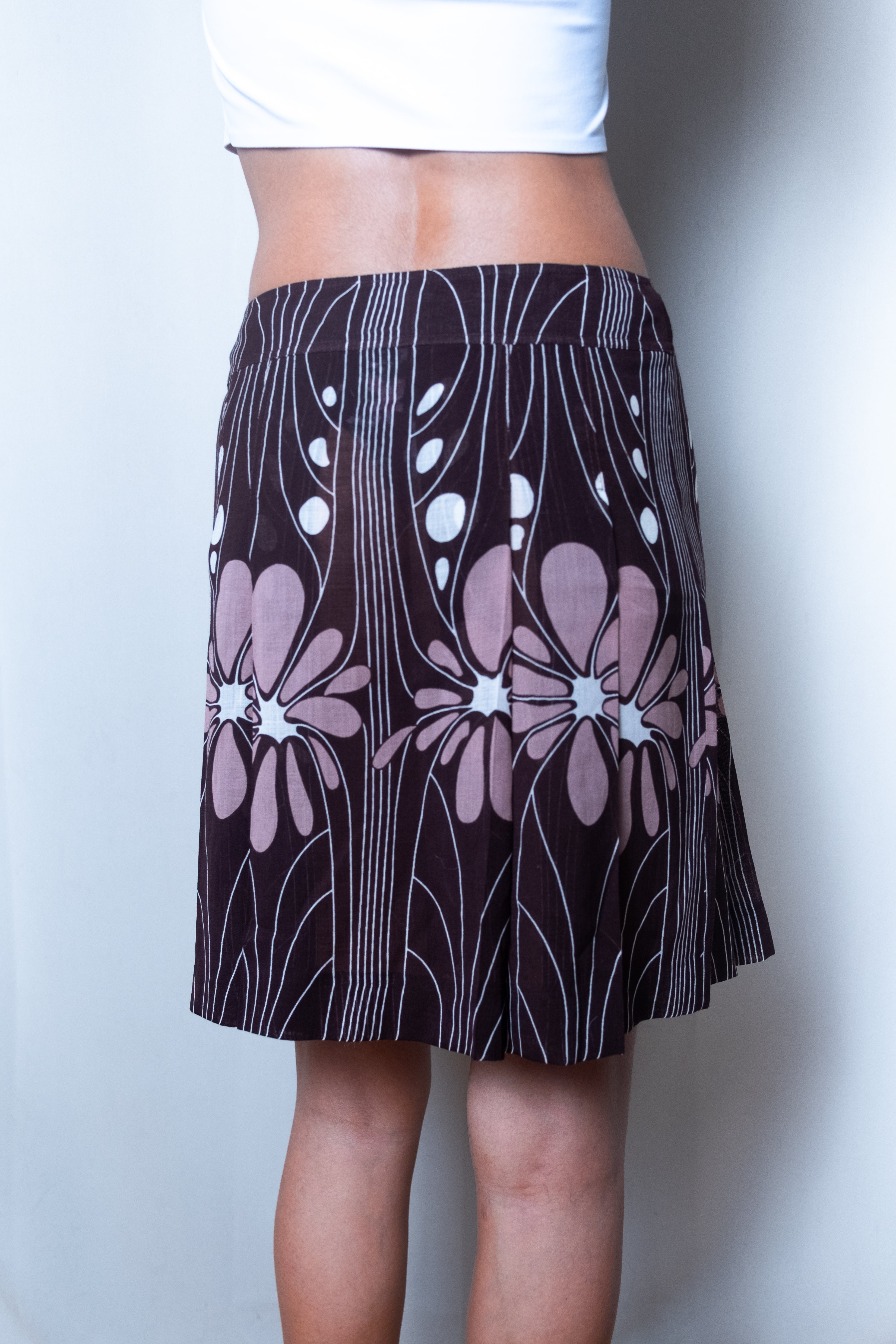 Miu Miu FW2001 Floral Print Skirt