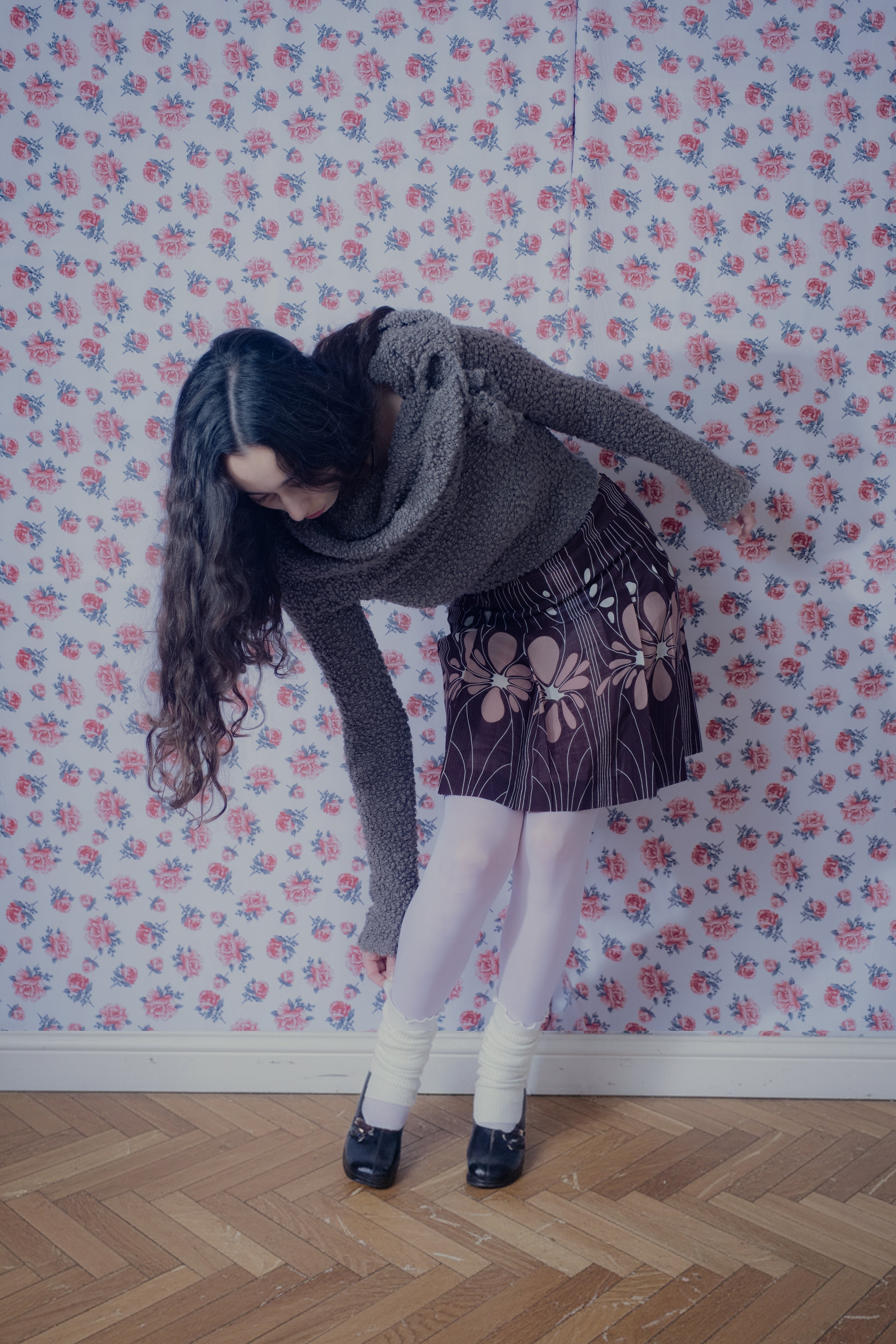 Miu Miu FW2001 Floral Print Skirt