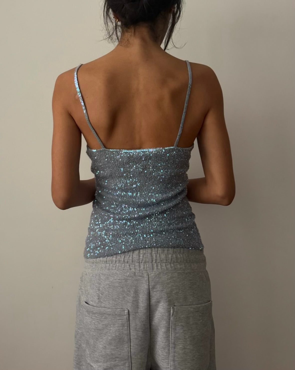 Donna Karan FW1990 Sequins Top