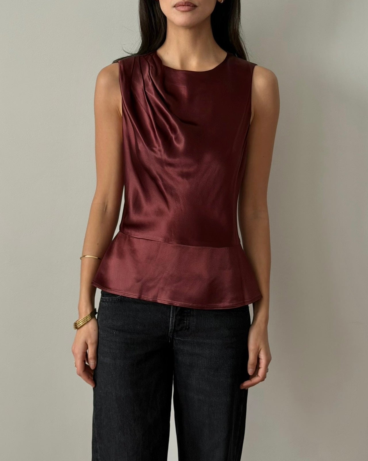 Chloé SS1999 Silk Draped Top