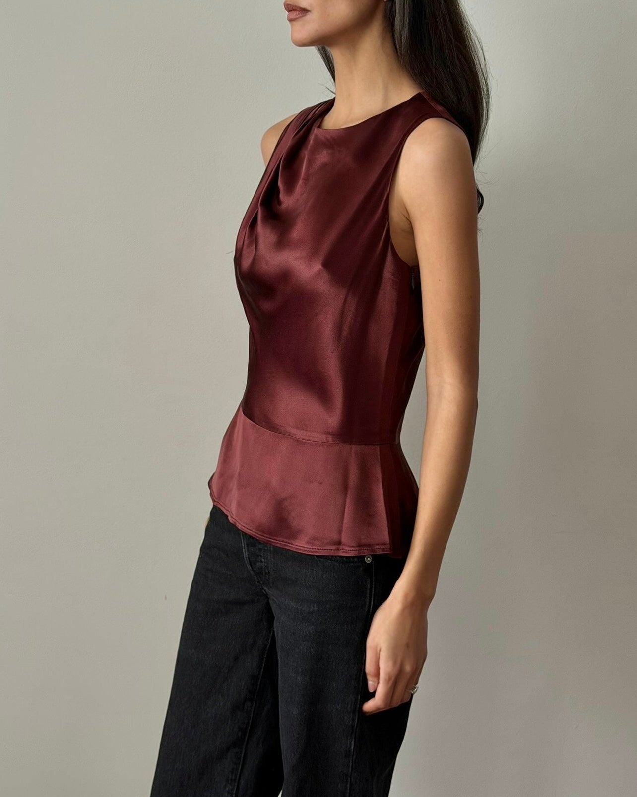 Chloé SS1999 Silk Draped Top