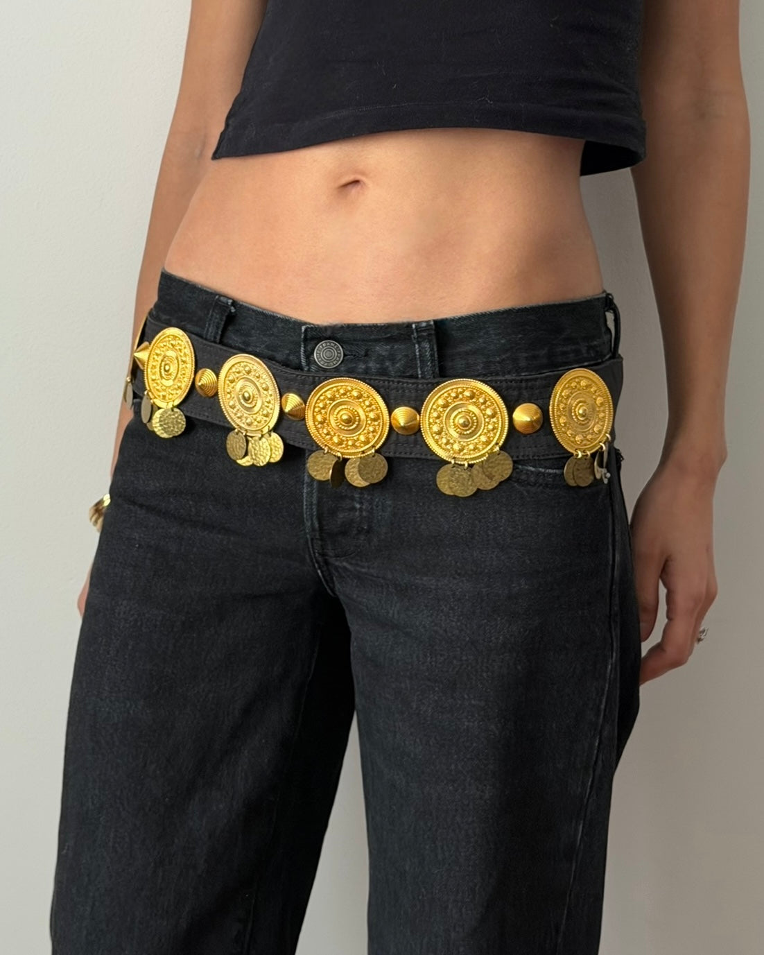Sonia Rykiel SS1985 Coin Embellished Belt