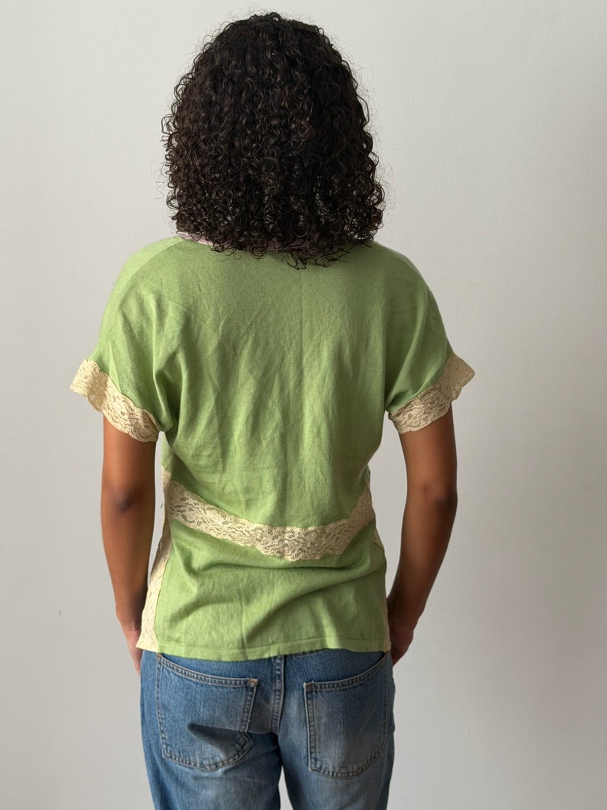 Valentino SS2005 Green & Pink Cashmere-Silk Cardigan Set