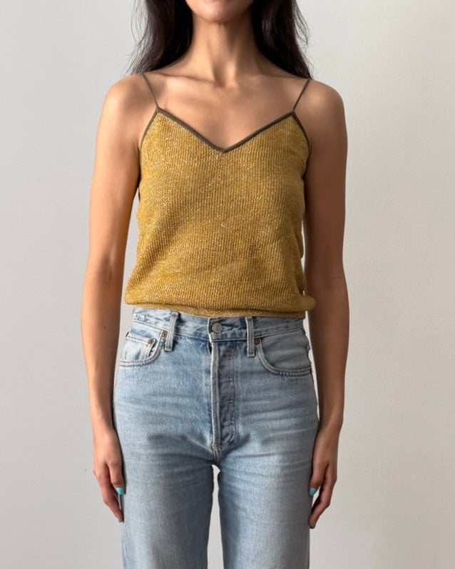 Gianni Versace SS1983 Lurex Knit Camisole
