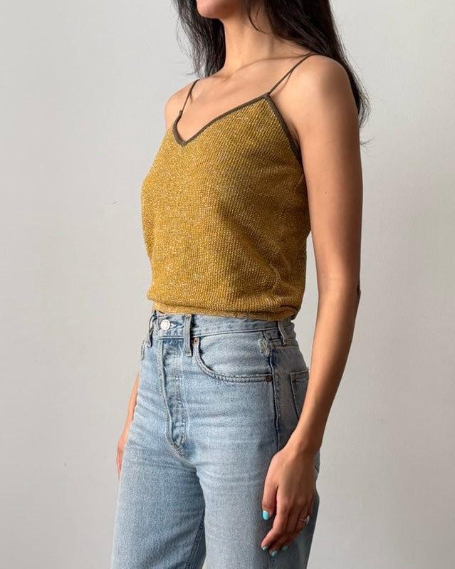 Gianni Versace SS1983 Lurex Knit Camisole