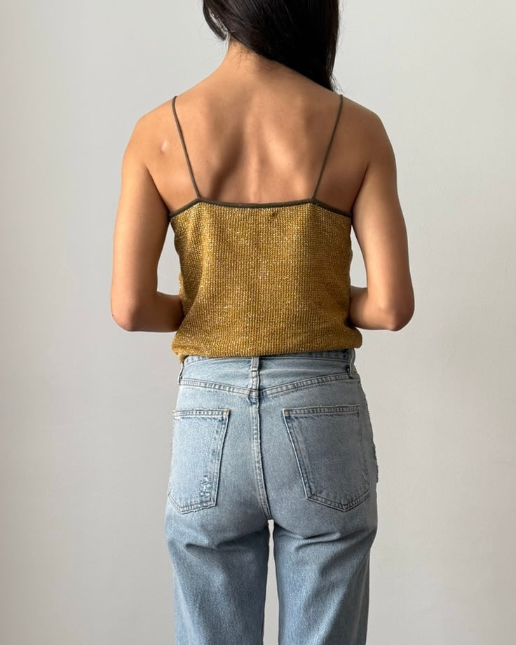 Gianni Versace SS1983 Lurex Knit Camisole