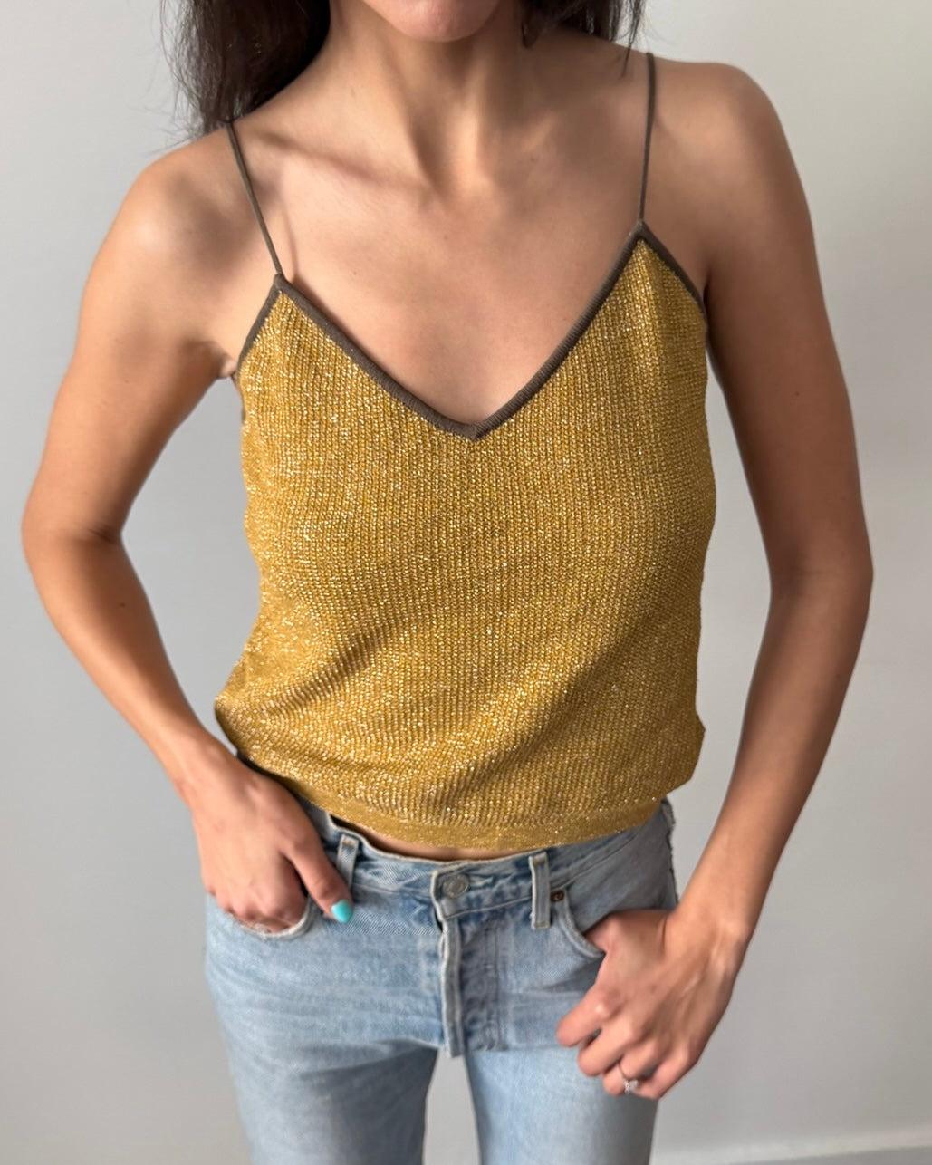 Gianni Versace SS1983 Lurex Knit Camisole