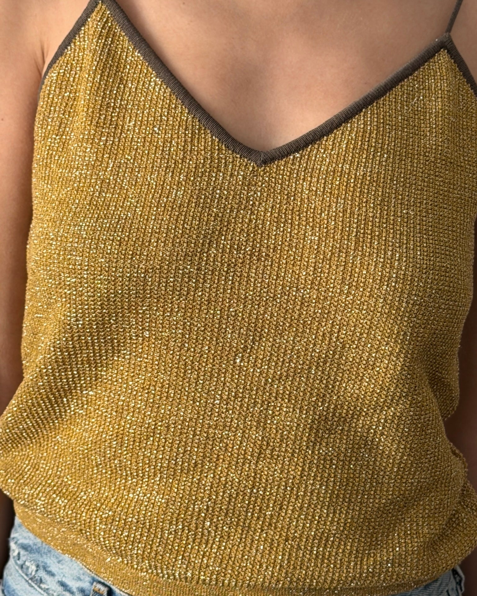 Gianni Versace SS1983 Lurex Knit Camisole