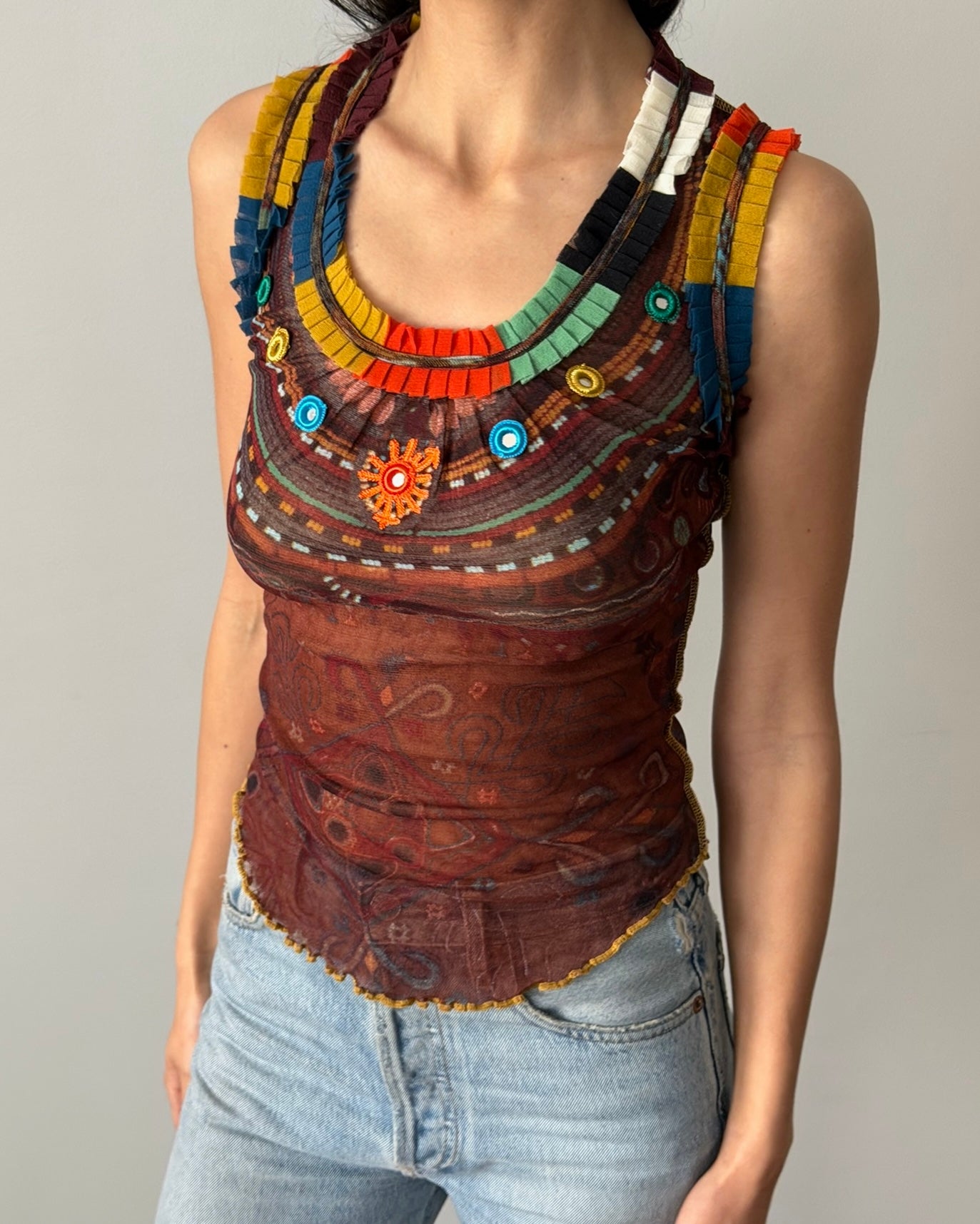 Jean Paul Gaultier SS1994 Mesh Top – Sable Vintage
