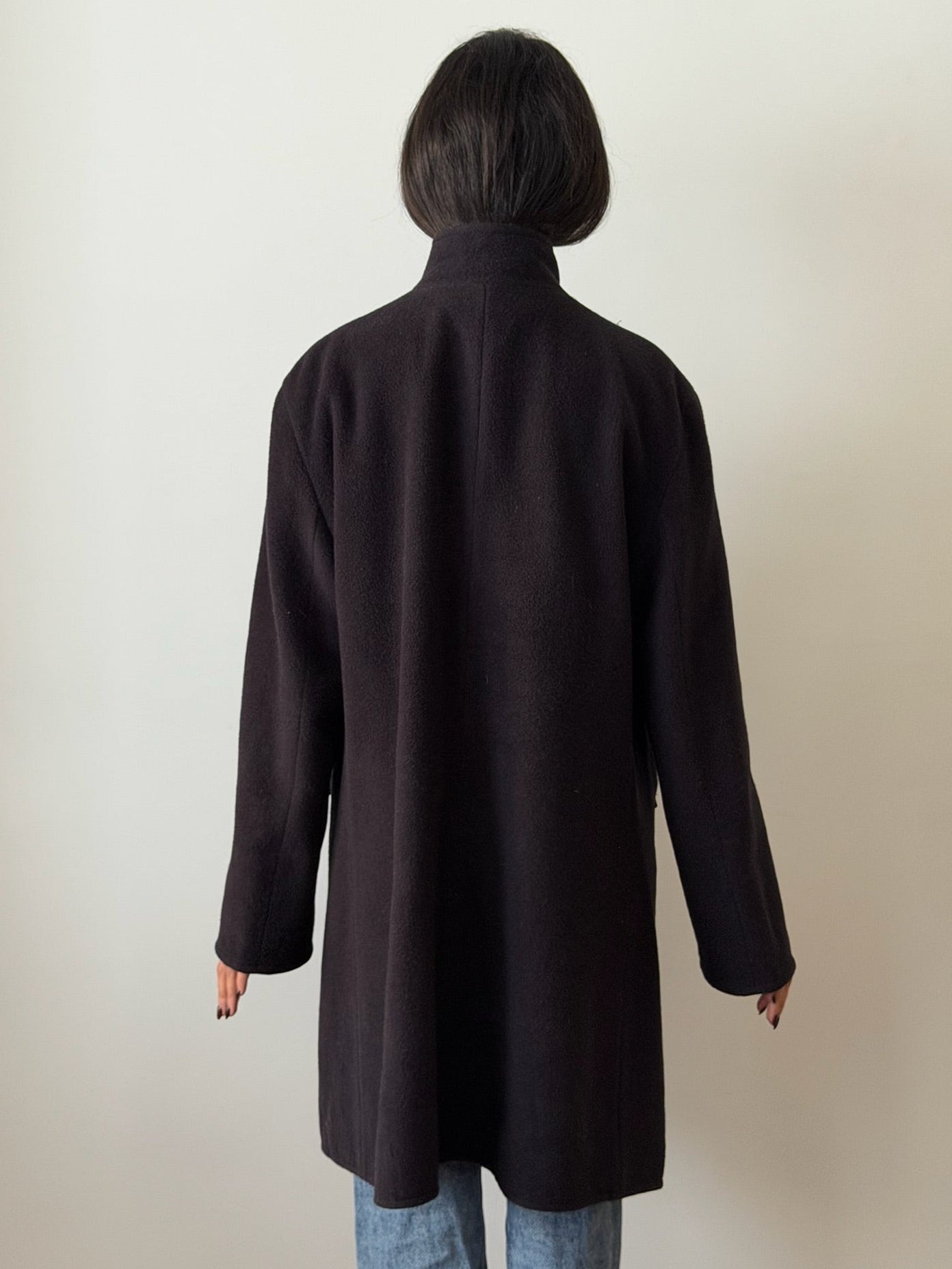 Armani 1990s Navy Wool Coat