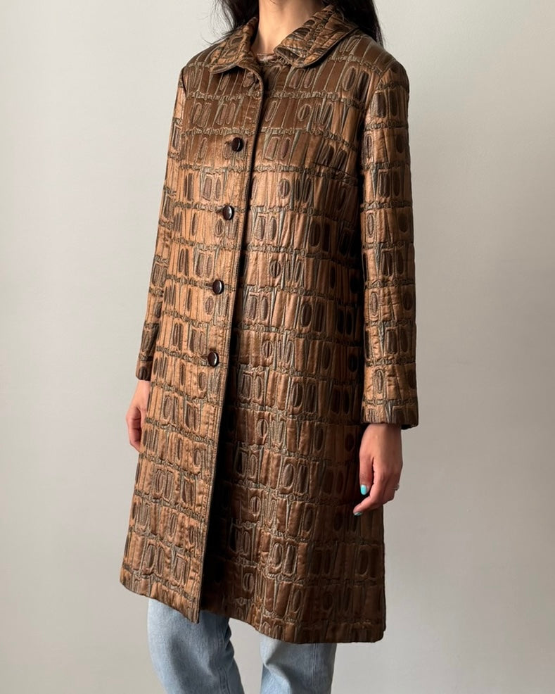 Pierre Cardin Création 1966 Broché Swing Coat