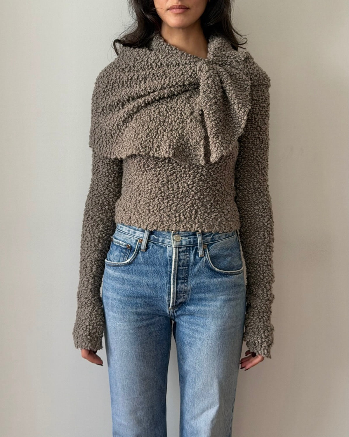 Chloé FW2001 Bouclé Knot Jumper