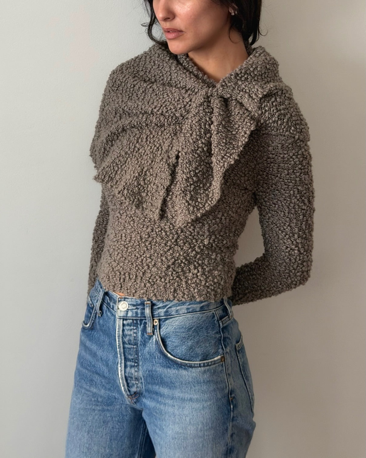 Chloé FW2001 Bouclé Knot Jumper