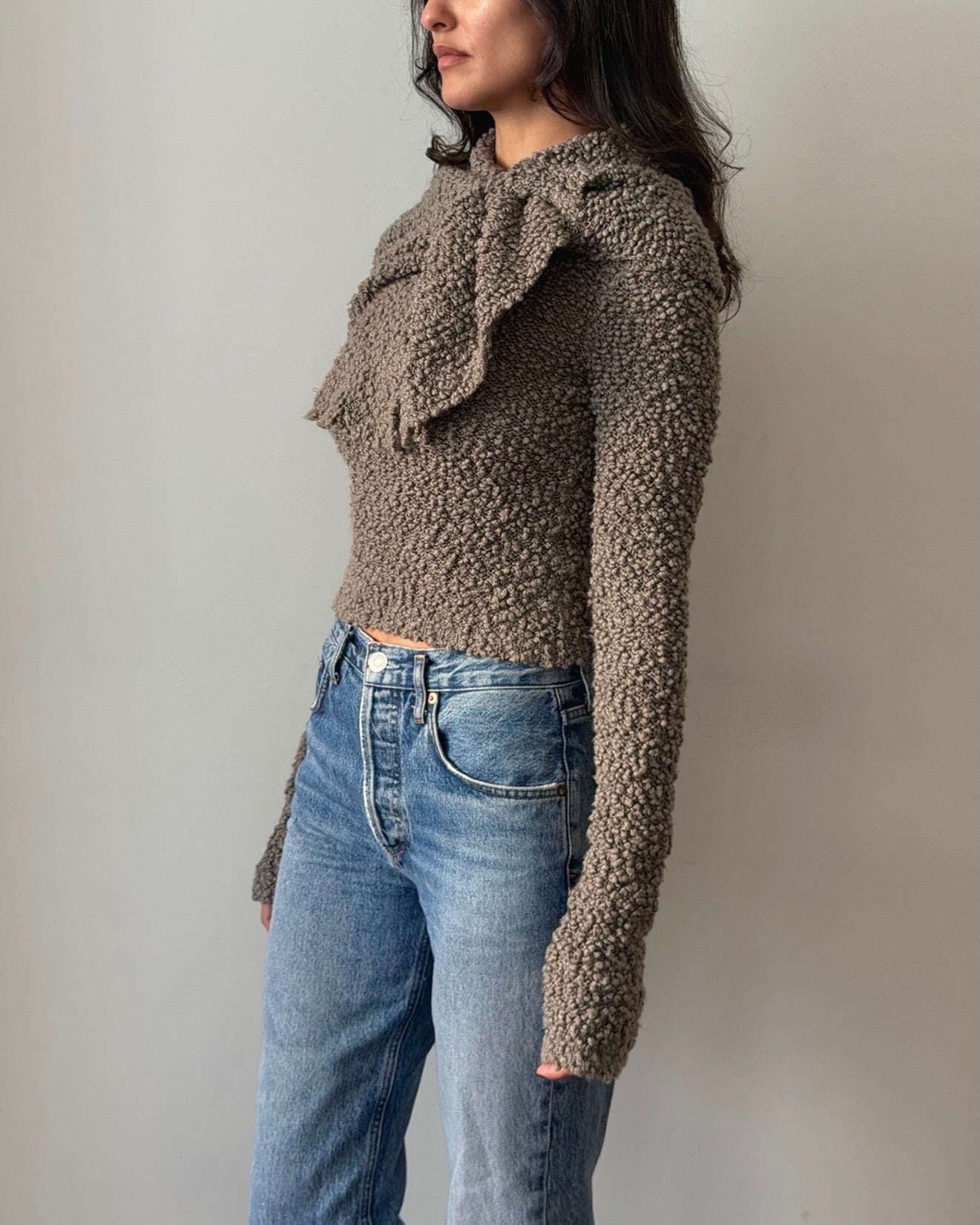 Chloé FW2001 Bouclé Knot Jumper