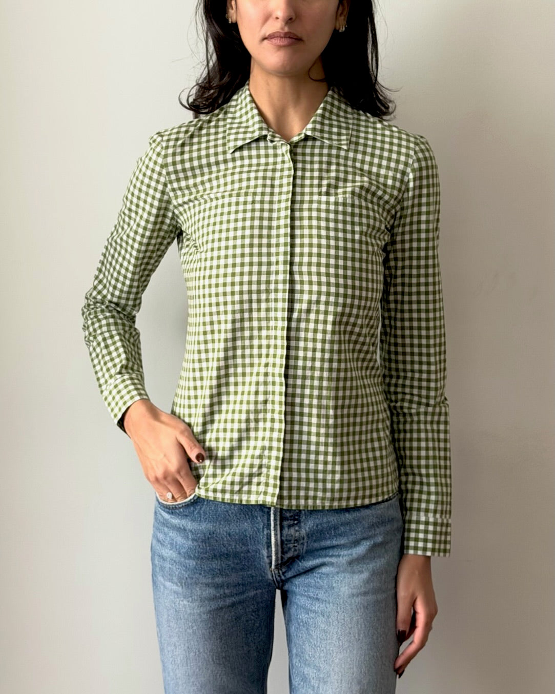 Miu Miu SS2000 Checkered Shirt