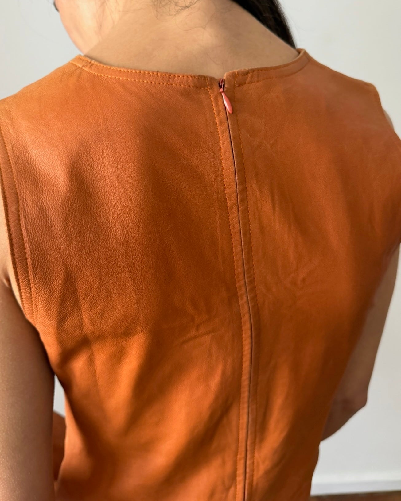 Plein Sud 1990s Leather Mini Dress