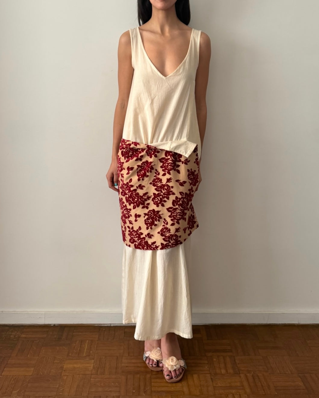 Comme des Garçons SS1996 Deconstructed Velvet Panel Dress