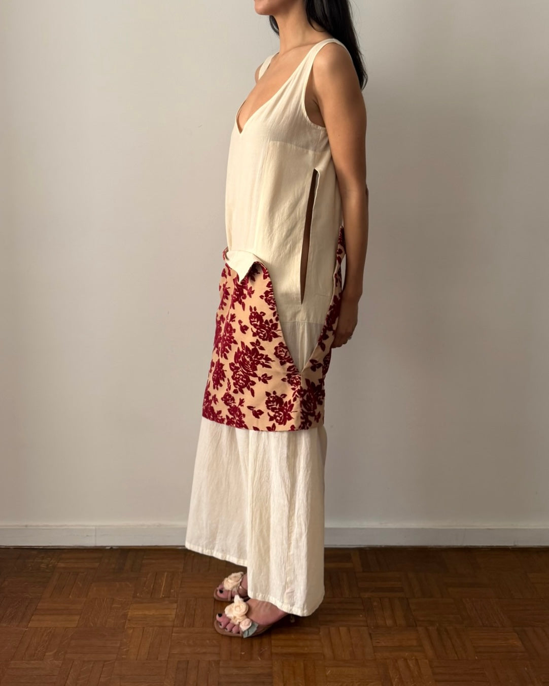 Comme des Garçons SS1996 Deconstructed Velvet Panel Dress