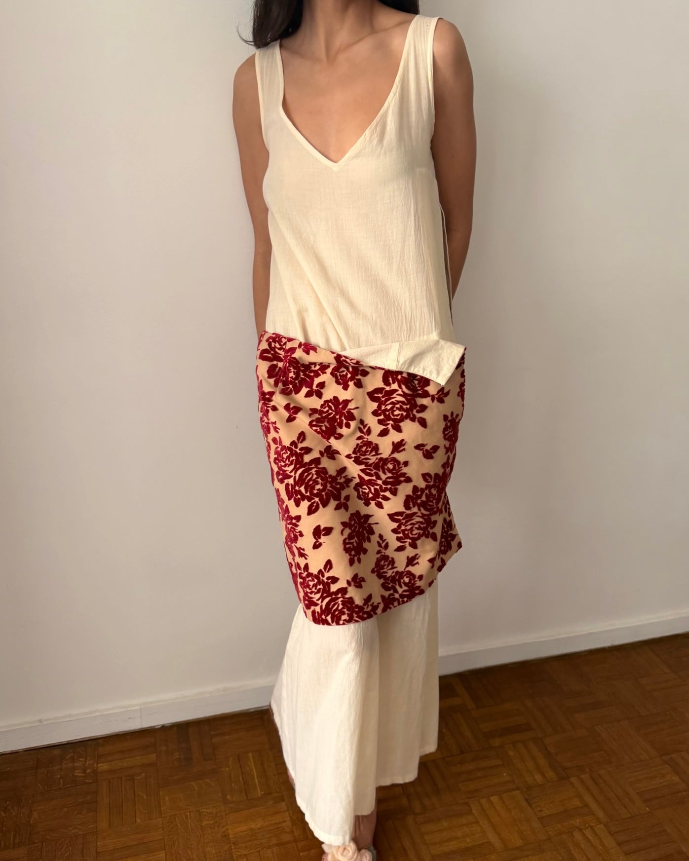 Comme des Garçons SS1996 Deconstructed Velvet Panel Dress