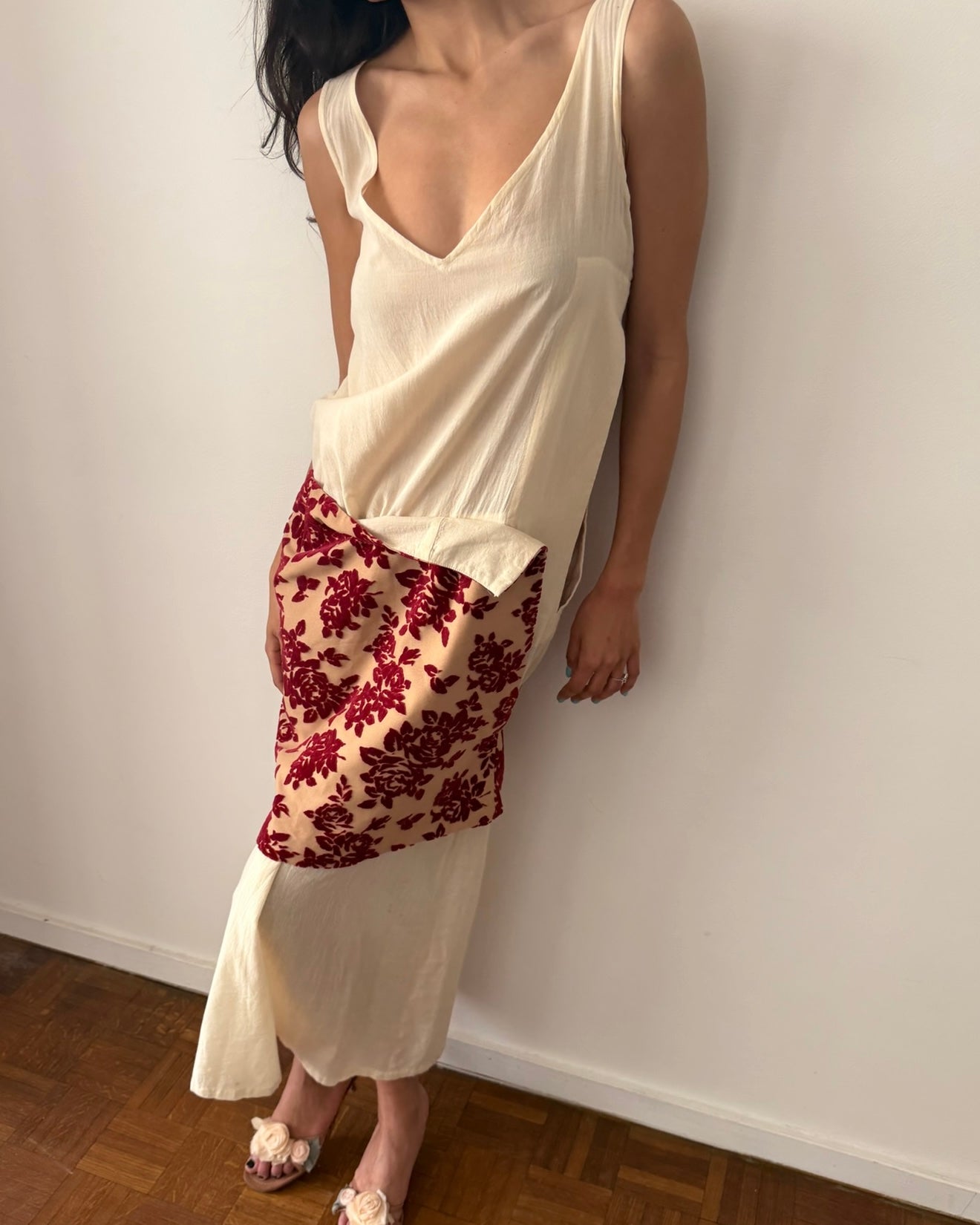 Comme des Garçons SS1996 Deconstructed Velvet Panel Dress