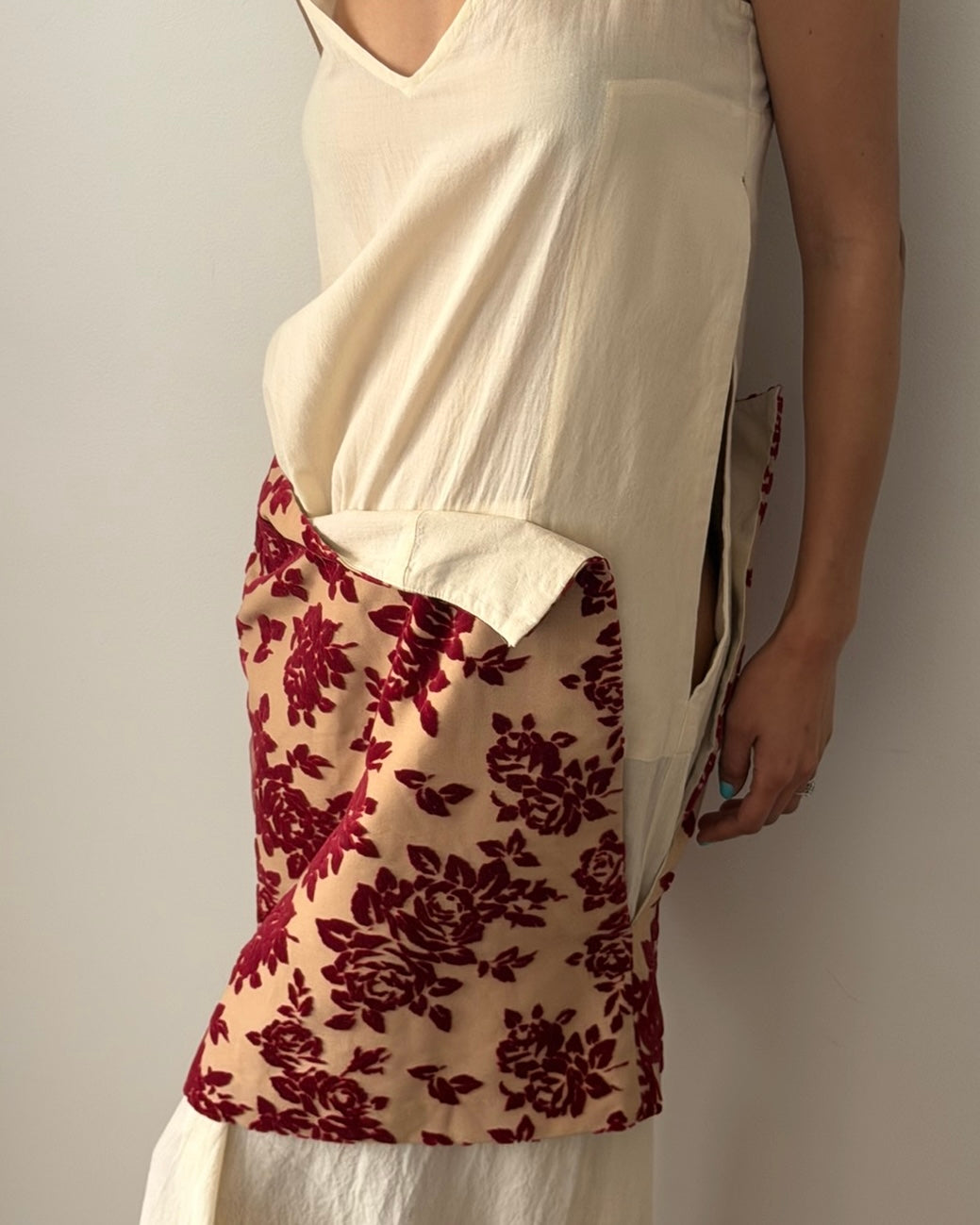 Comme des Garçons SS1996 Deconstructed Velvet Panel Dress