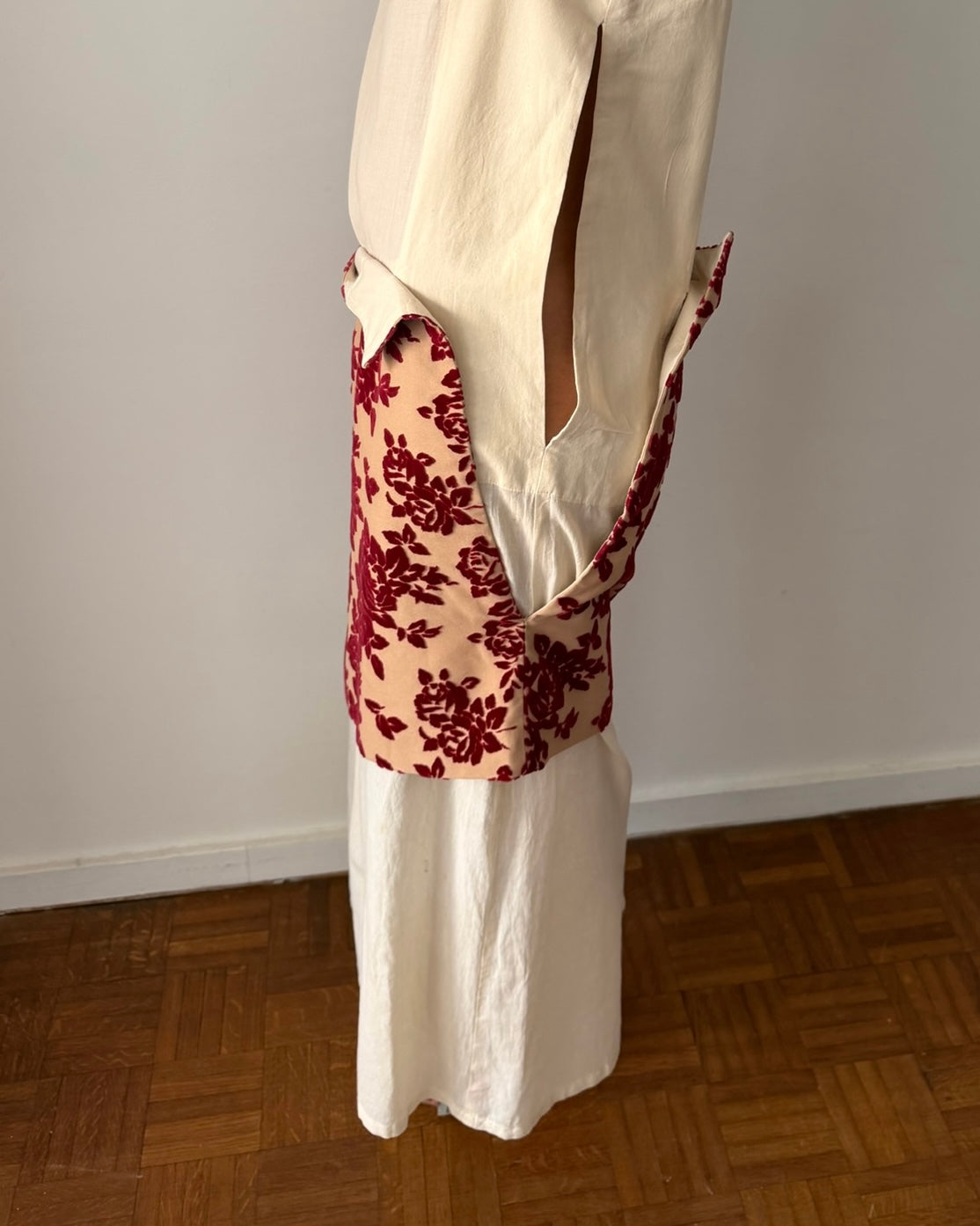 Comme des Garçons SS1996 Deconstructed Velvet Panel Dress