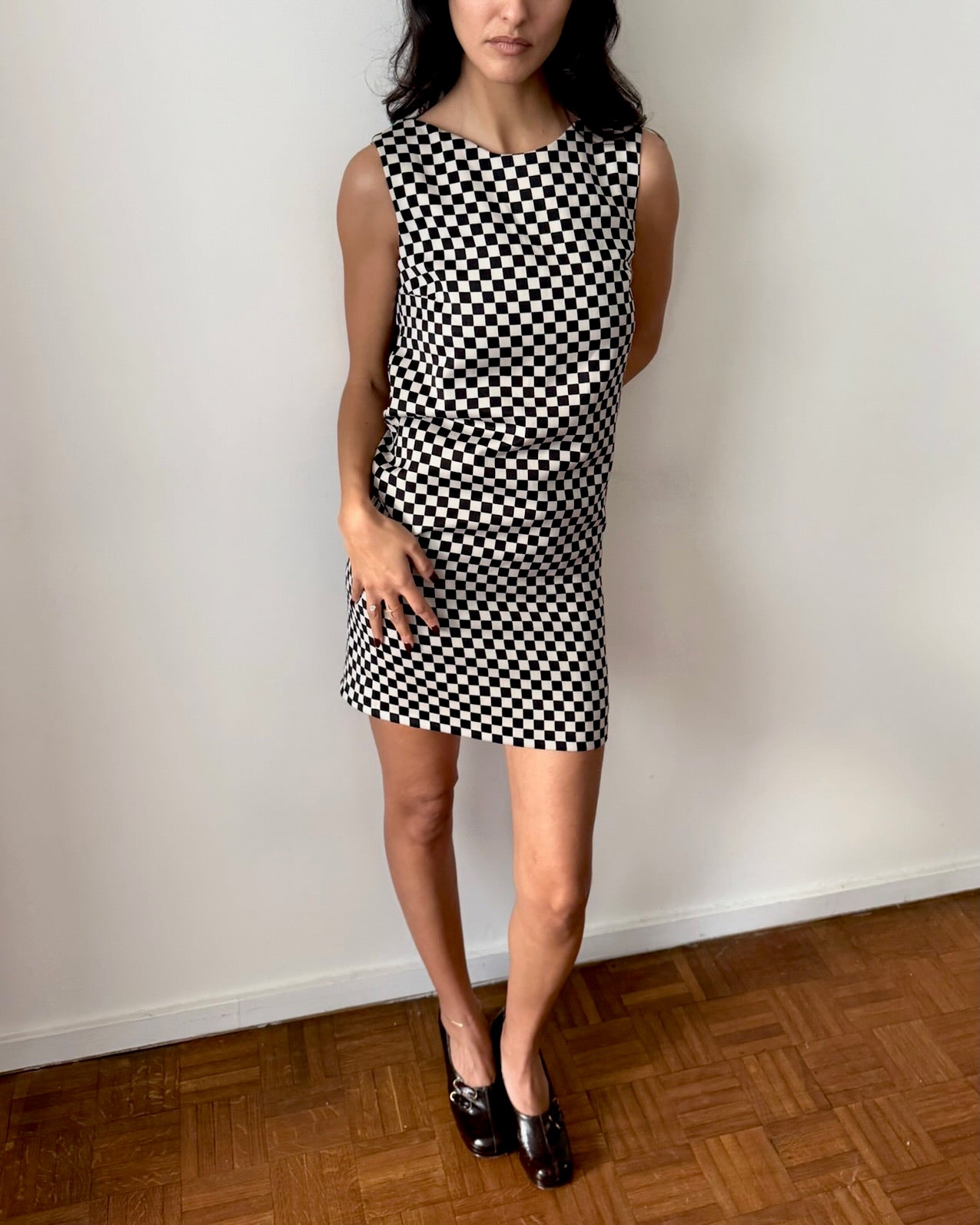 Versace FW1995 Checker Dress