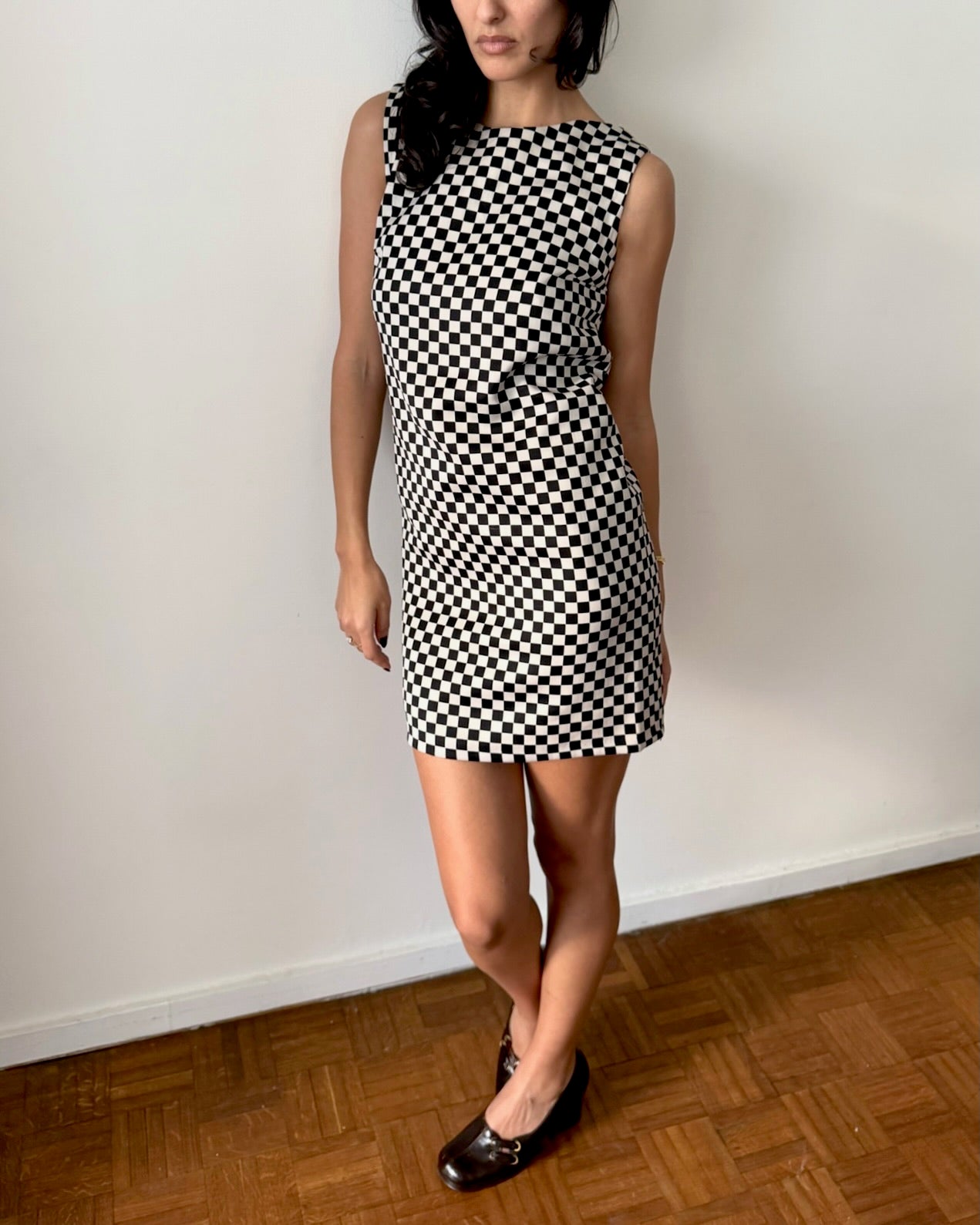 Versace FW1995 Checker Dress