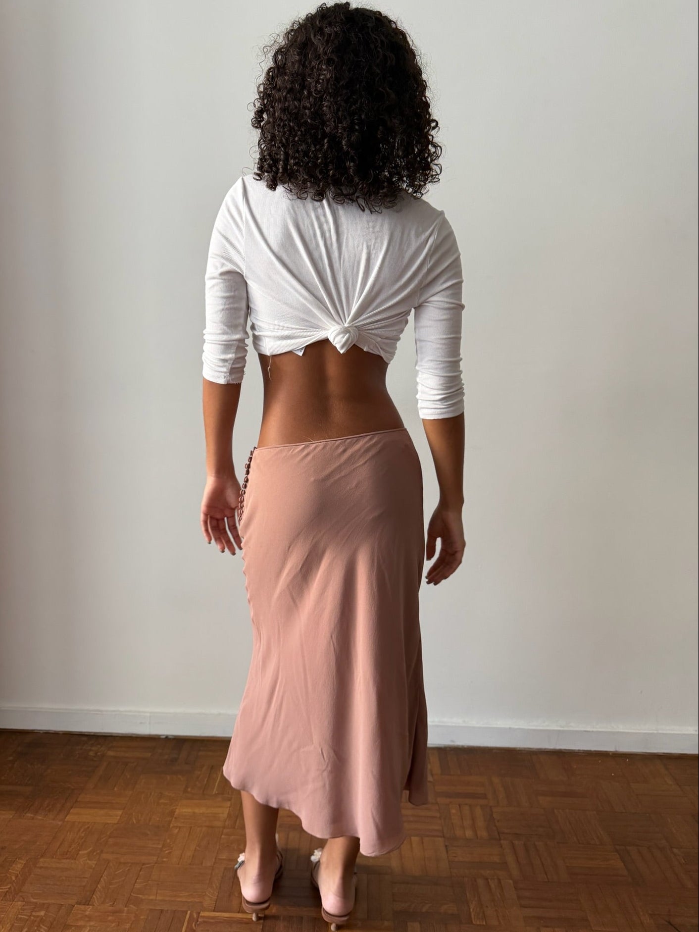 Dior by John Galliano 2000s Silk Ruffled Skirt