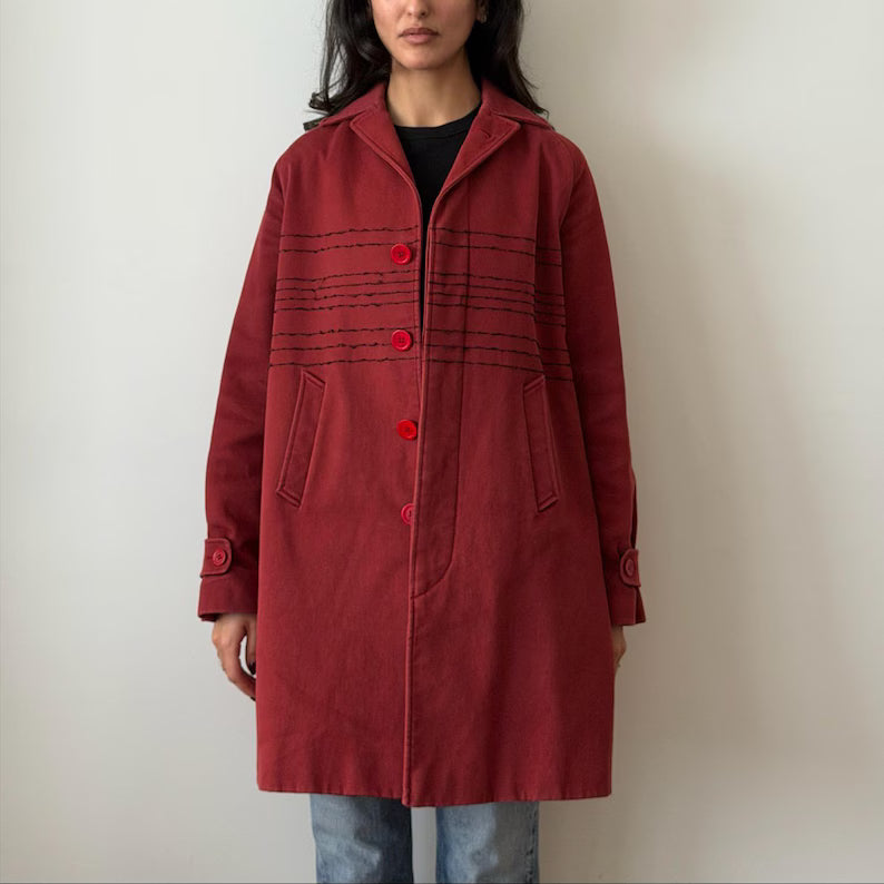 Romeo Gigli 2000s Red Coat