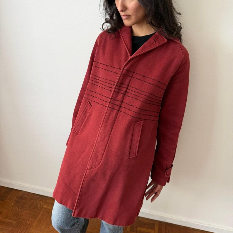 Romeo Gigli 2000s Red Coat
