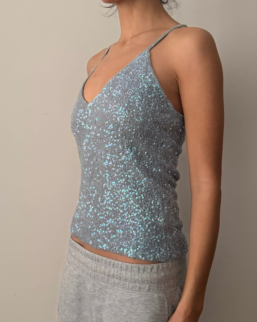 Donna Karan FW1990 Sequins Top